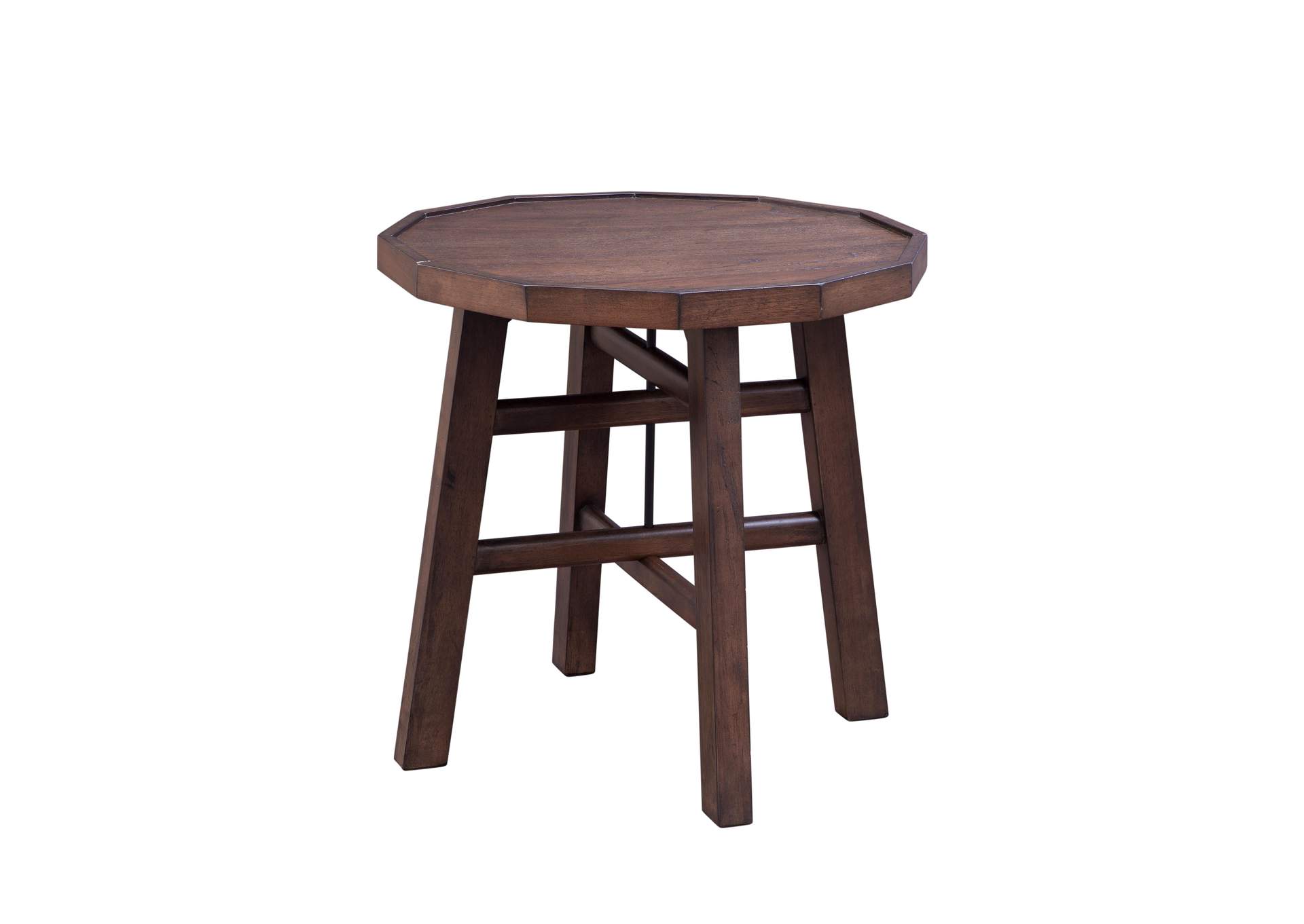 Paisley Side Table, Brown