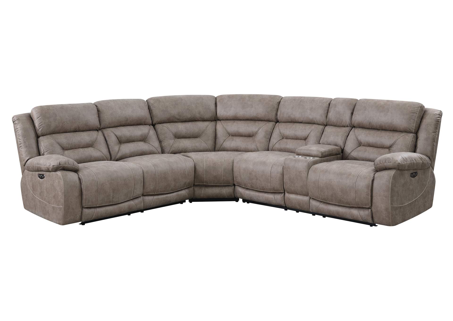 Aria 3-Piece Reclining Sectional Dual-Sided image 4