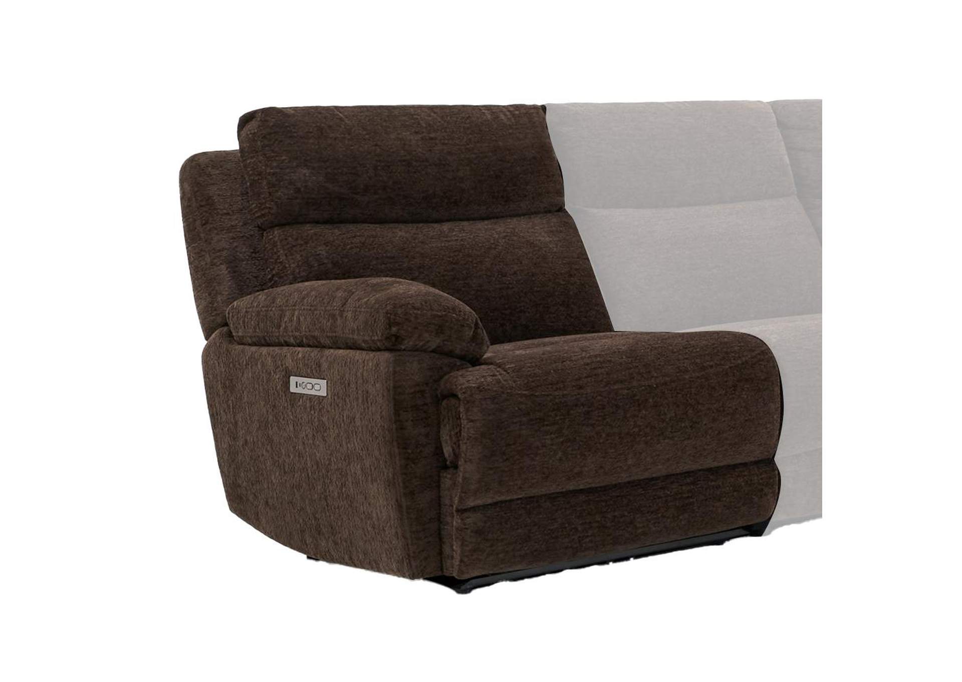 Gatlin Brown Left-Arm-Facing Dual-Power Recliner image 1