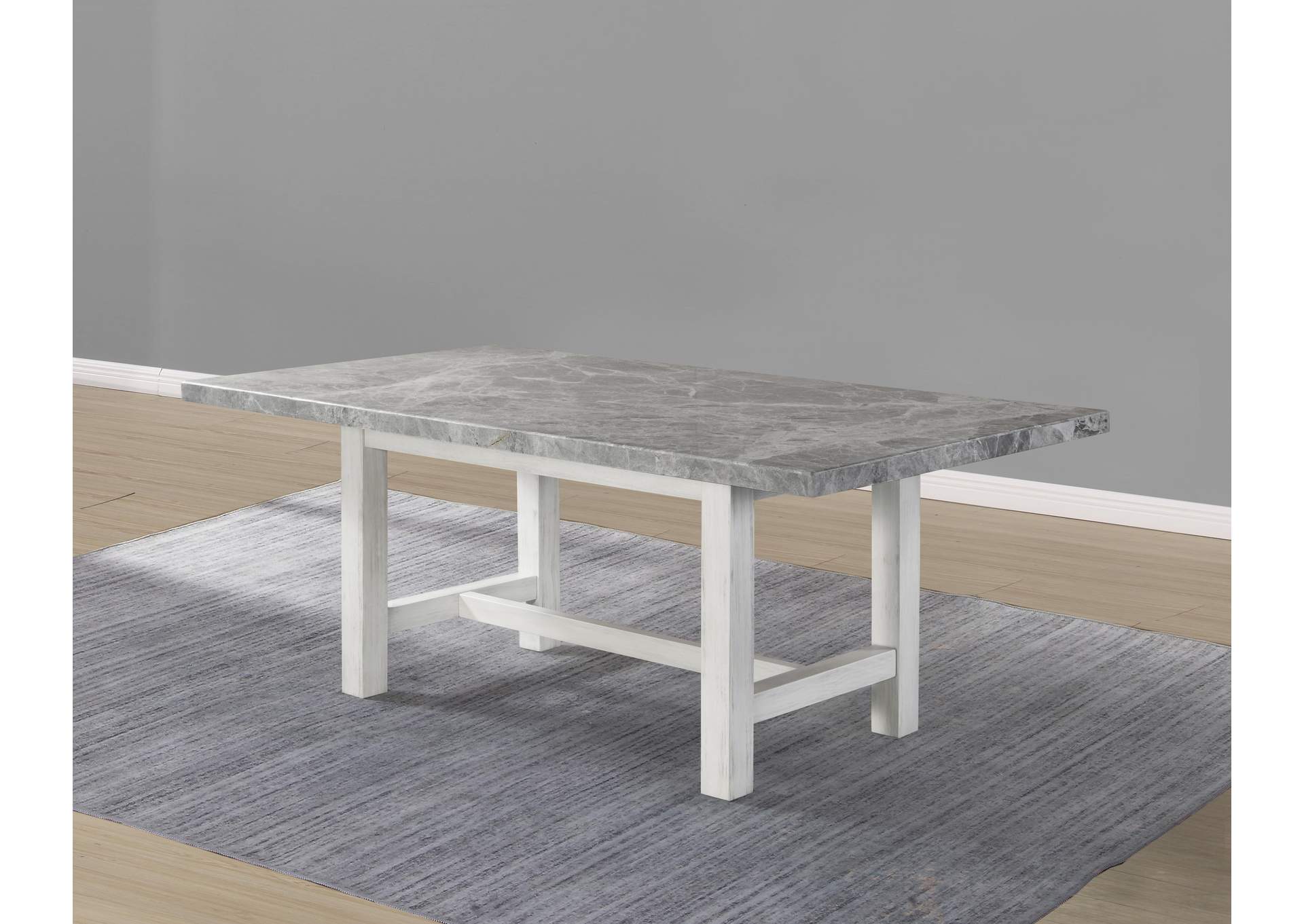 Canova Gray Marble Top Dining image 4