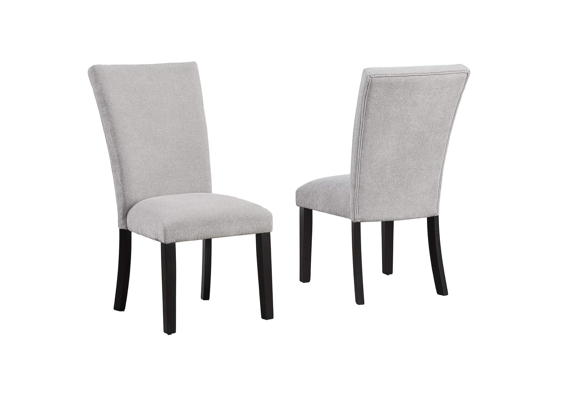 Artemis Gray Chenille Side Chair image 1