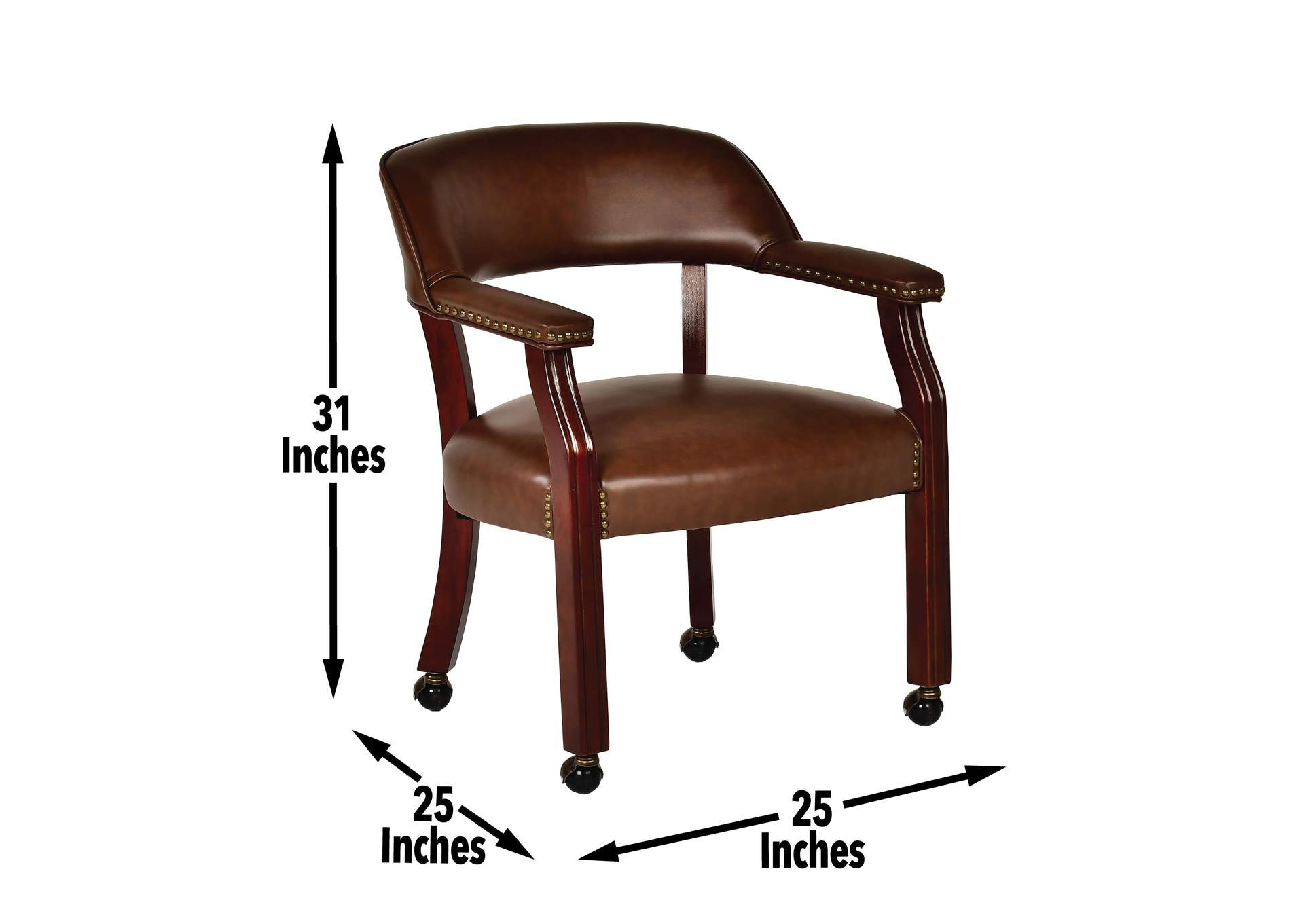 Tournament 5-Piece Dining - Game Table Set Brown image 2