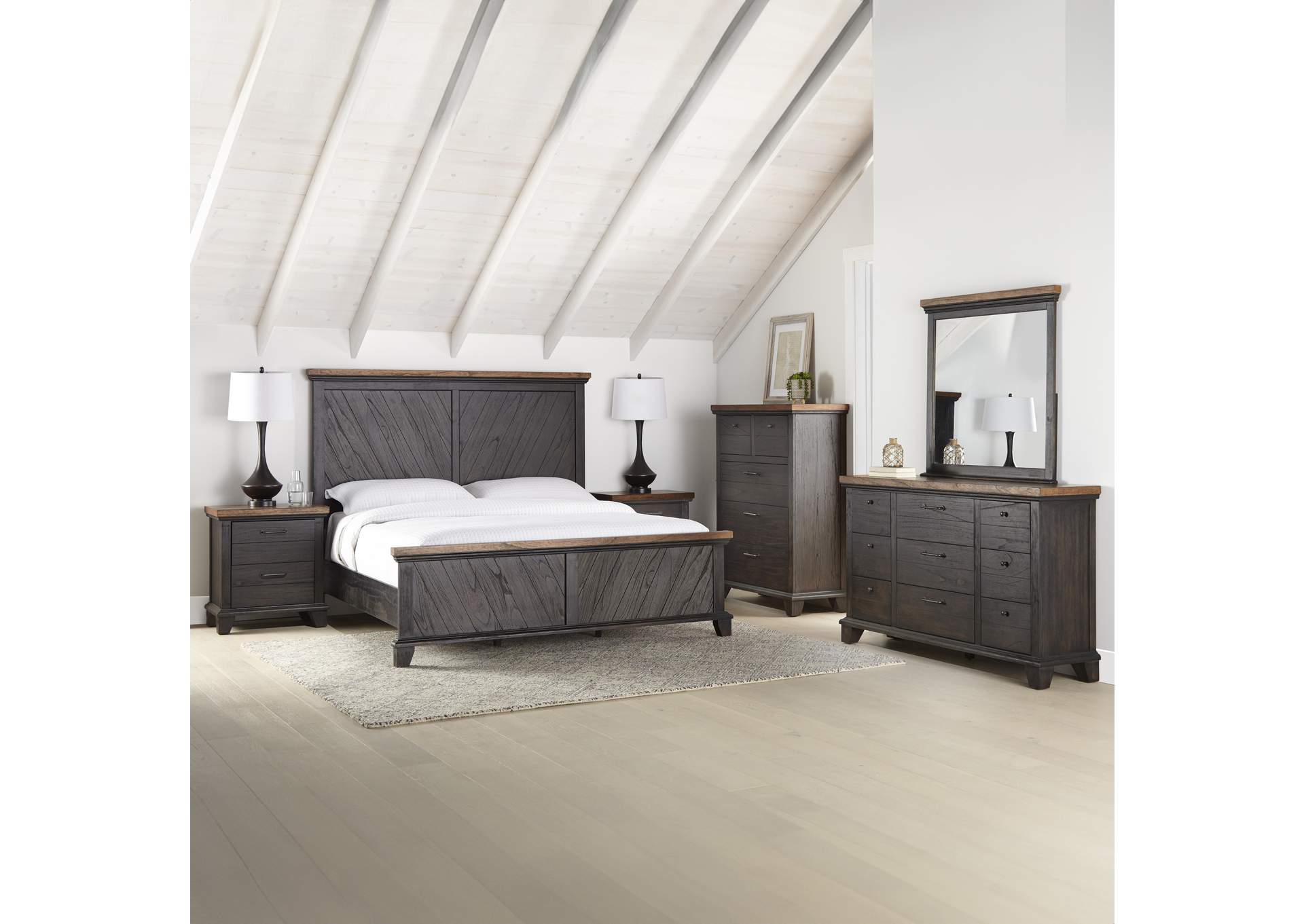 Bear Creek Brown Queen 6-Piece Bedroom Set image 1