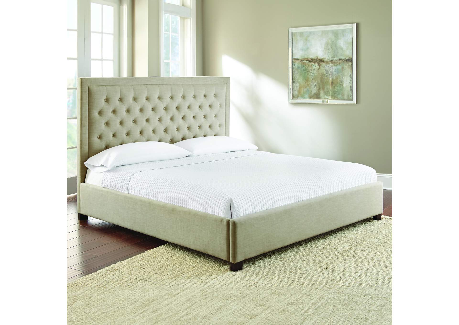 Isadora King Bed Sand image 2