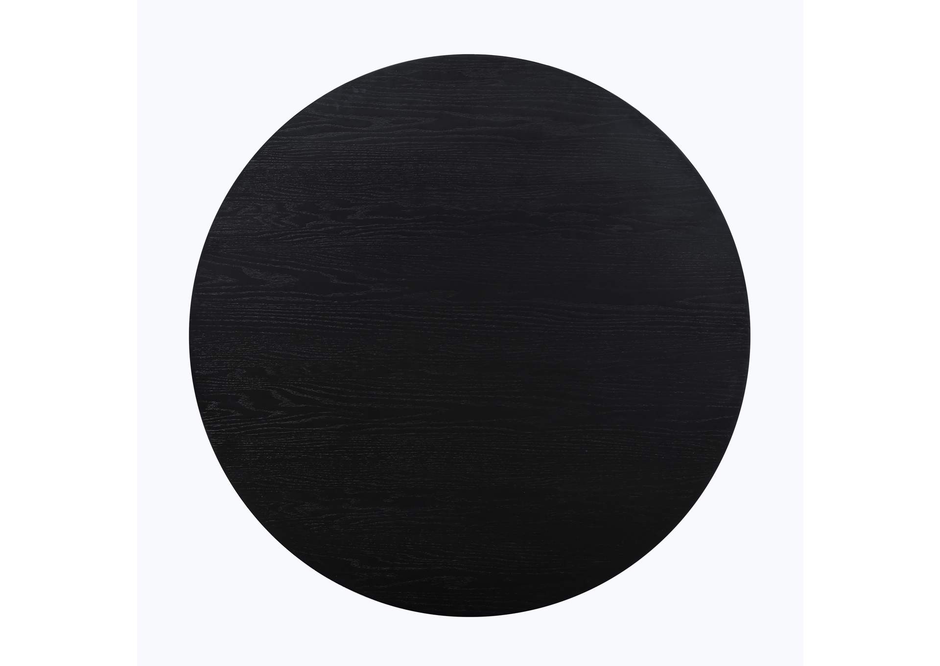 Magnolia 52-Nch Round Dining Table and 6 Upholstered Sid Chairs, Black Finish image 5