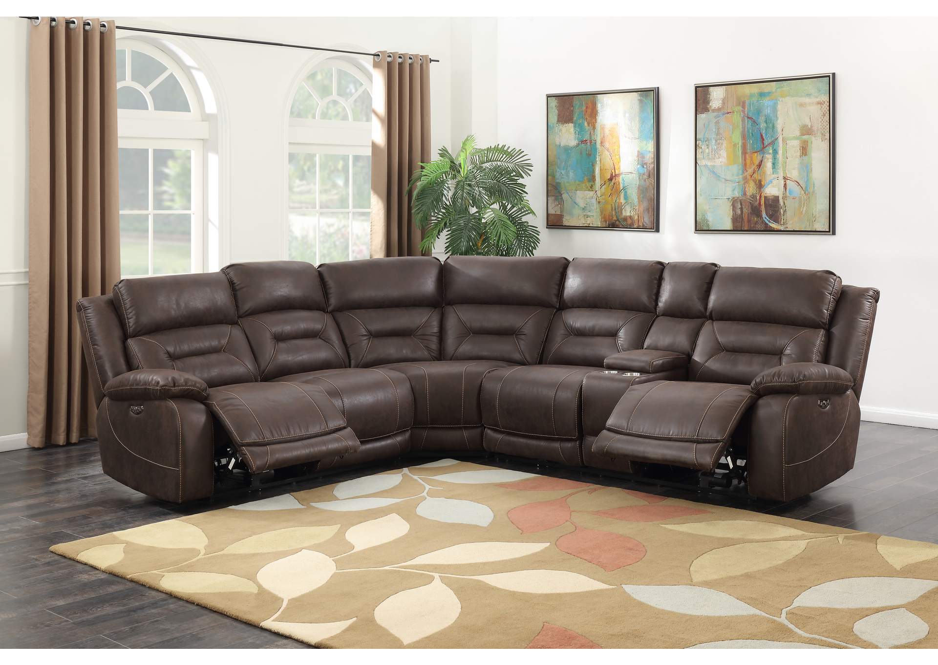 Aria 3-Piece Reclining Sectional Sideboard image 2
