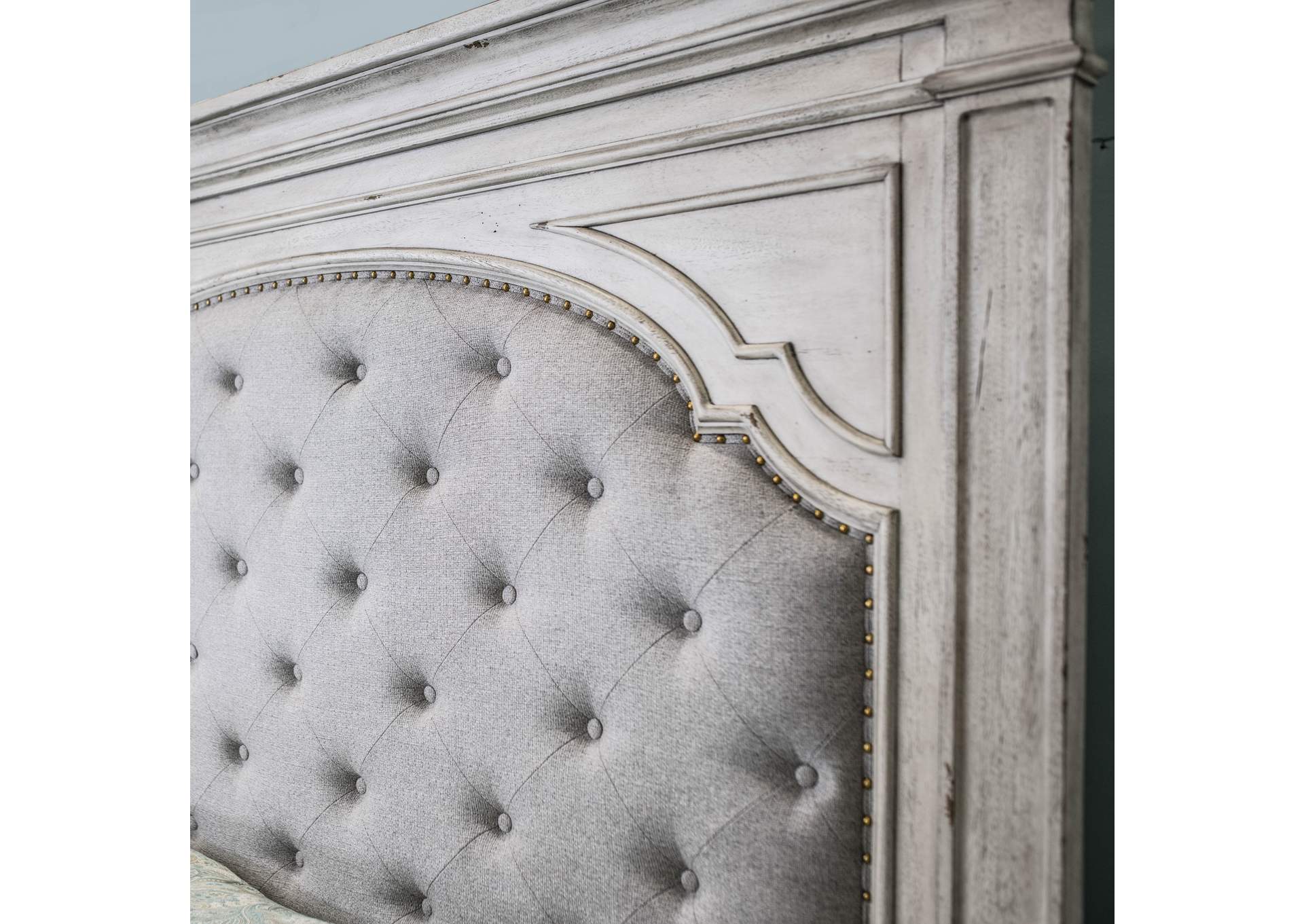 Highland Park King Bed Ivory image 3