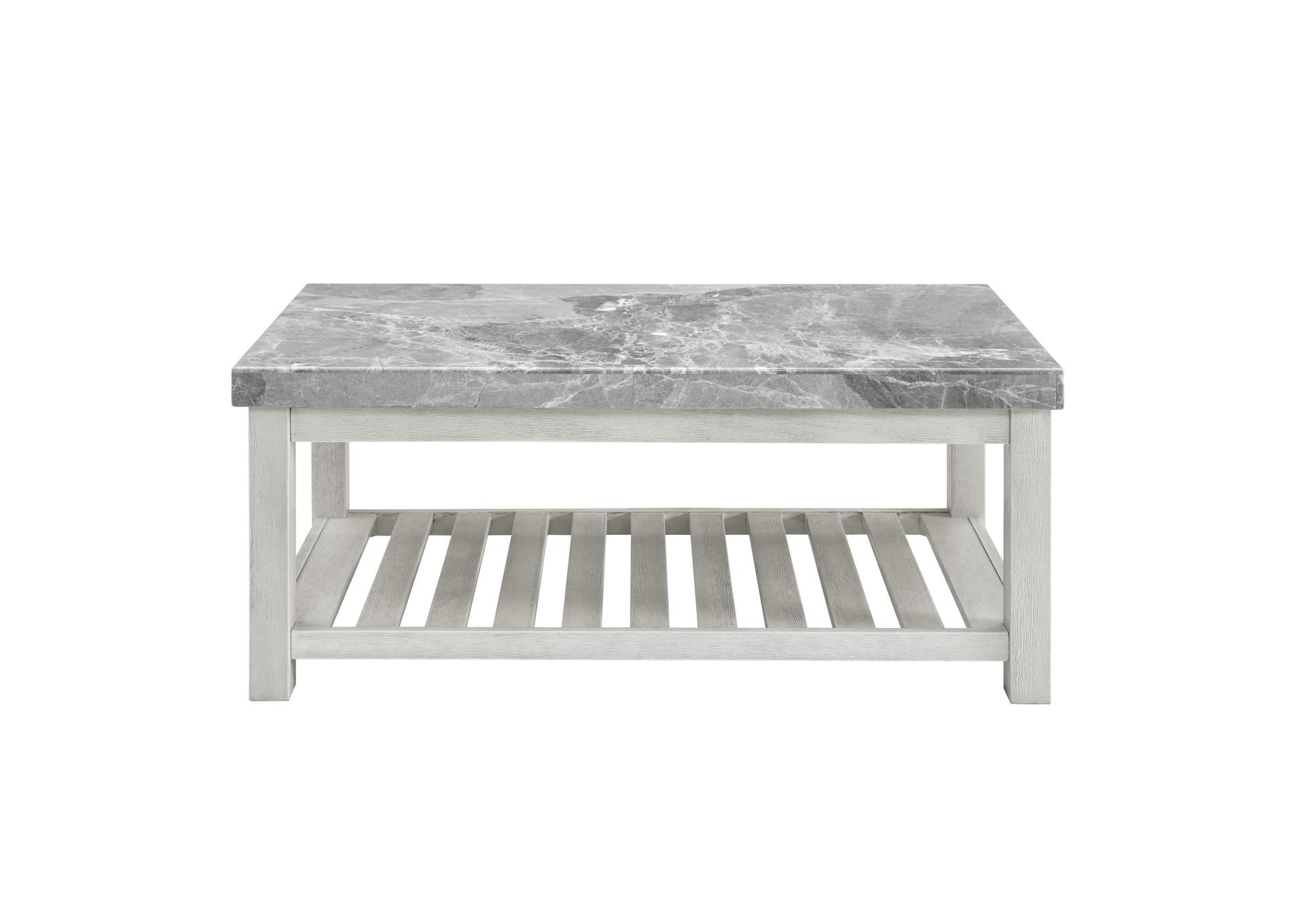 Canova Gray Marble Top Coffee Table image 1