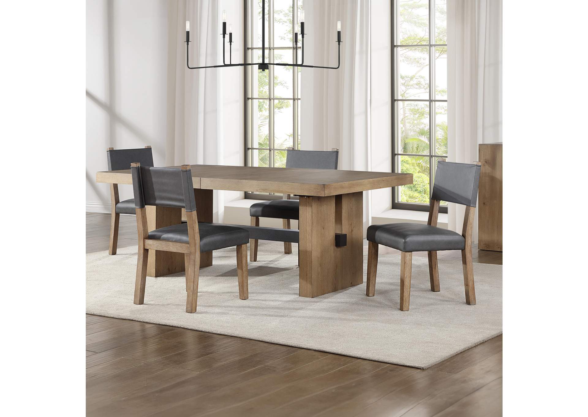 Aubrey Brown 5-Piece Dining Set image 1