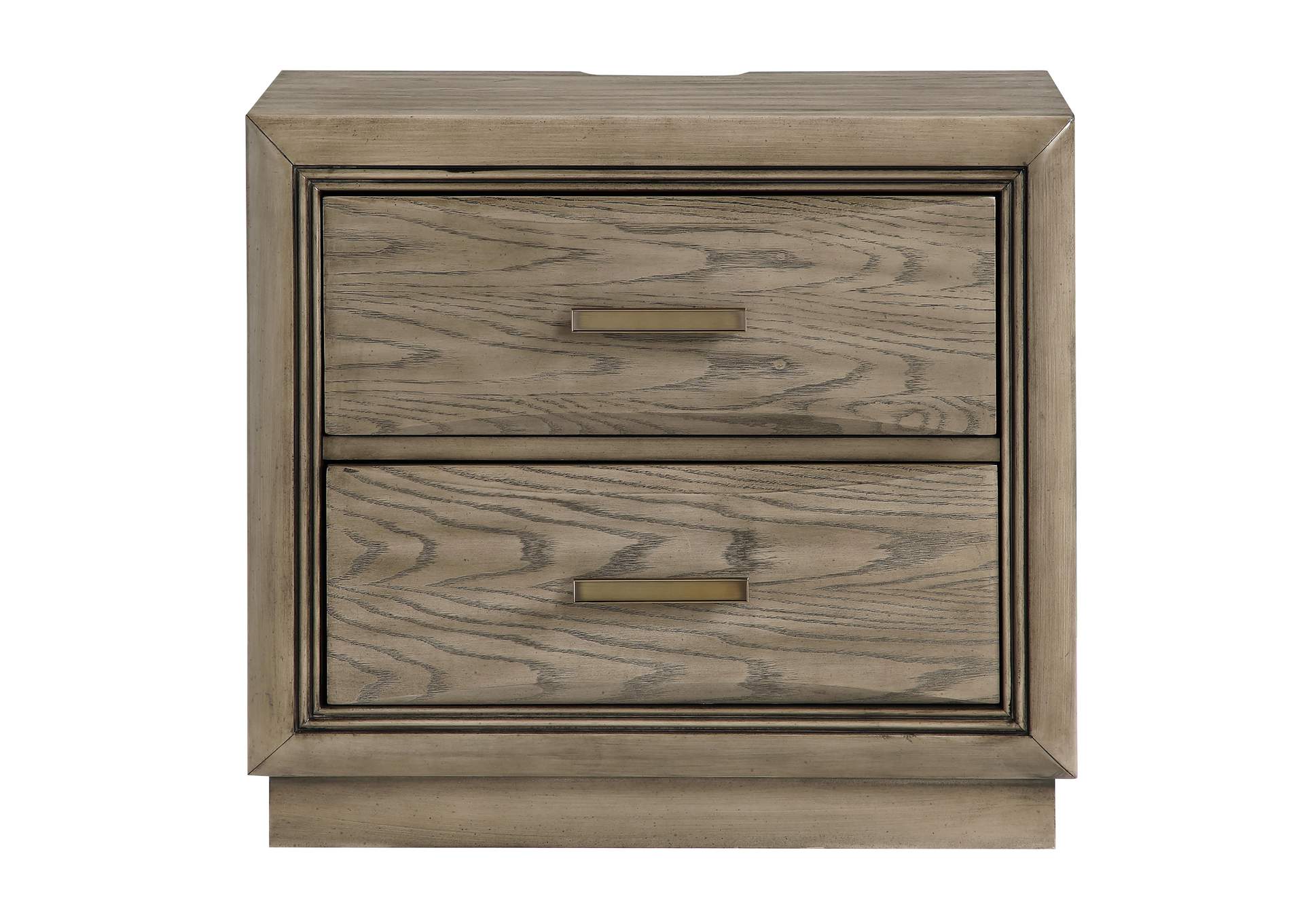 Sonoma 2-Drawer Nightstandexpertly Crafted From Oak Veneers, Solid Asian Hardwoods, Resins and Engineered Woods image 1