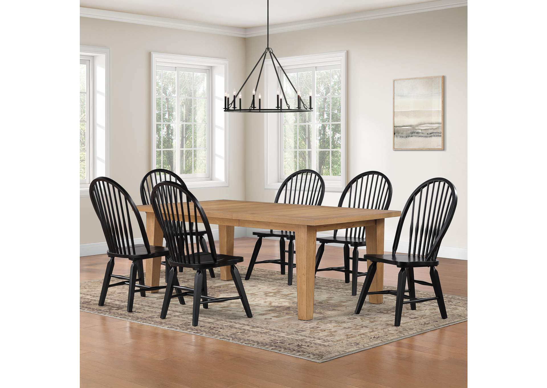 Sommerset Black 7-Piece Dining Set image 1