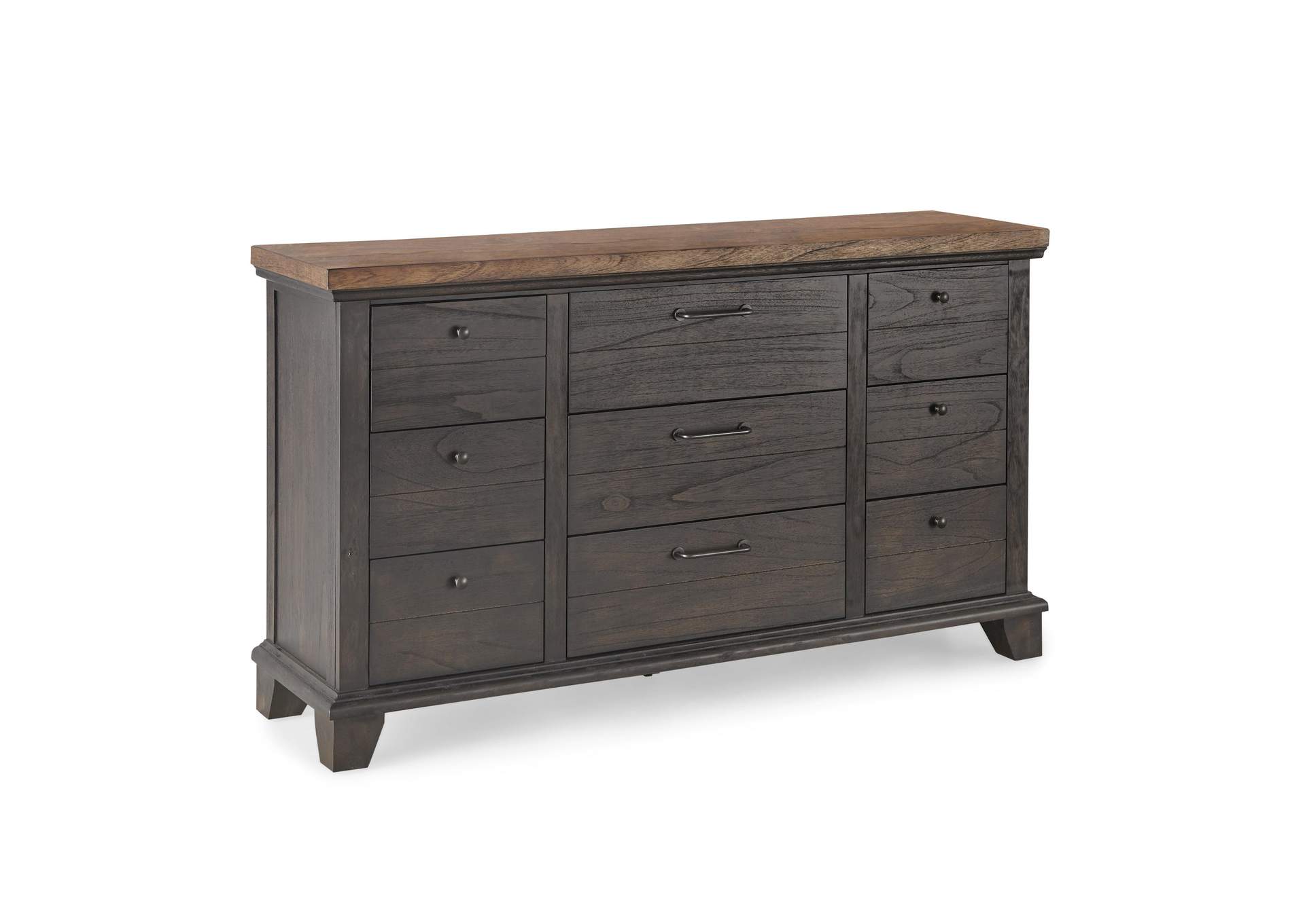 Bear Creek 9-Drawer Dresser, Brown image 1