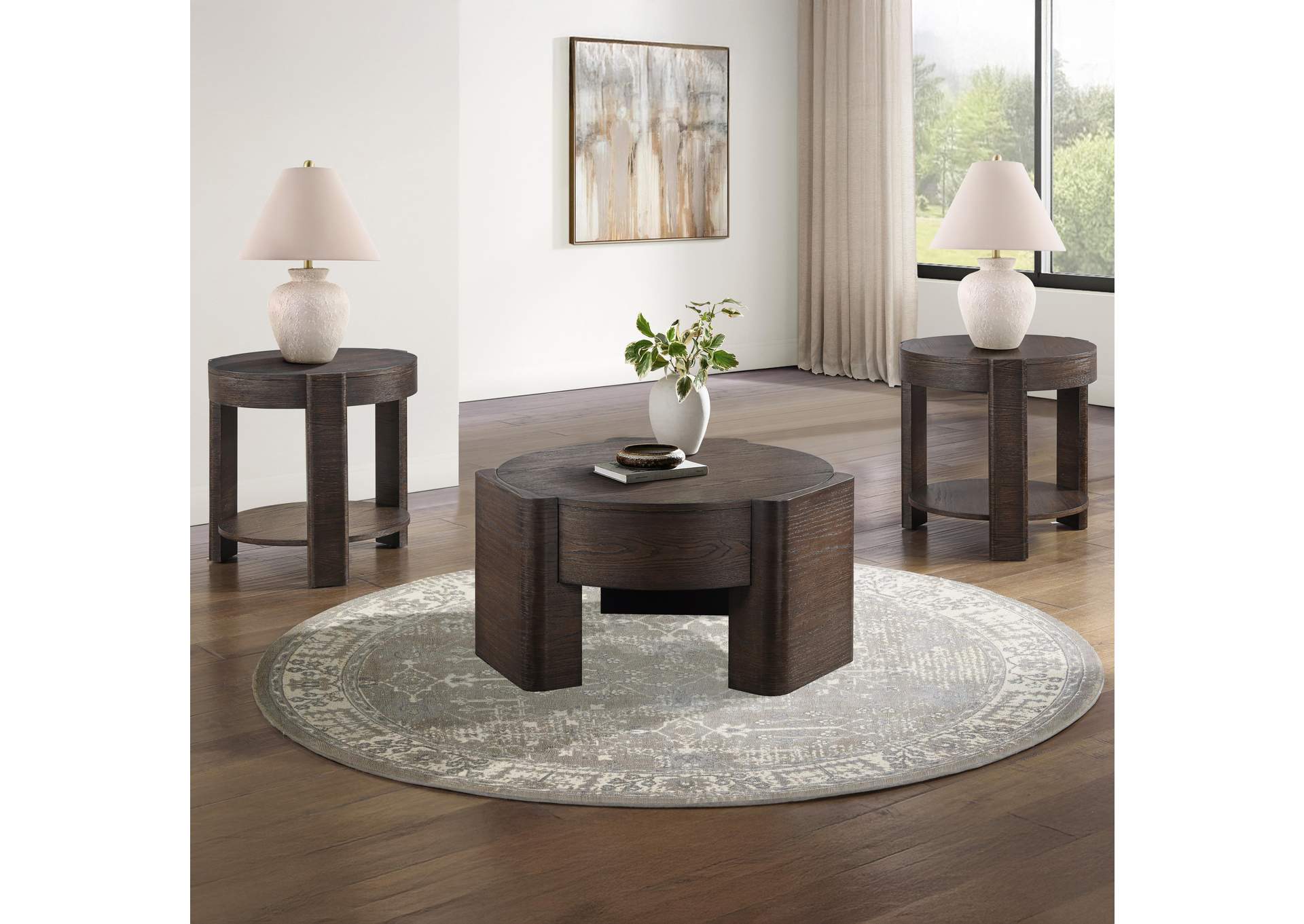 Salina Espresso 3-Piece Occasional Set image 1