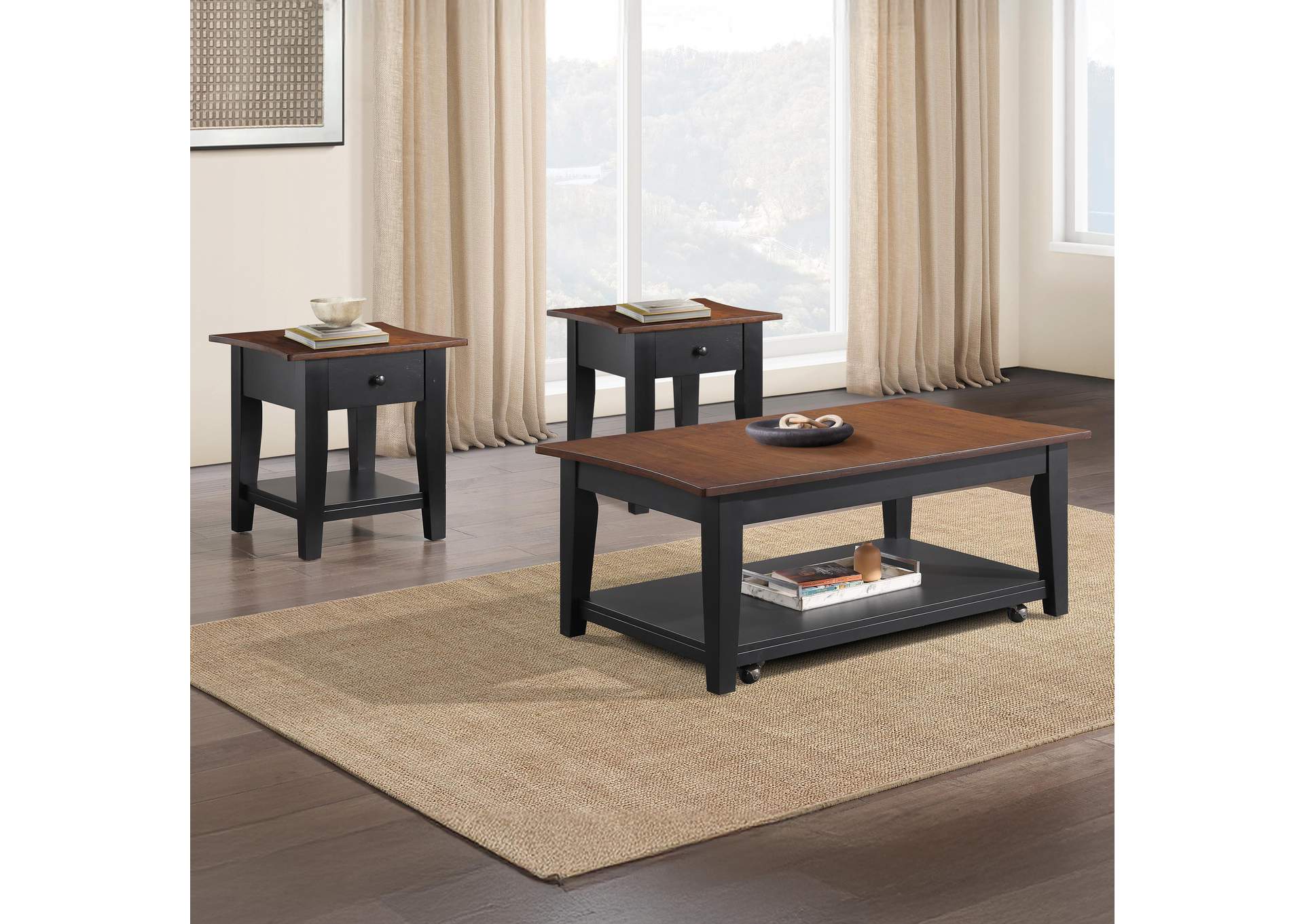 Joplin Coffee 3-Piece Table Set image 1