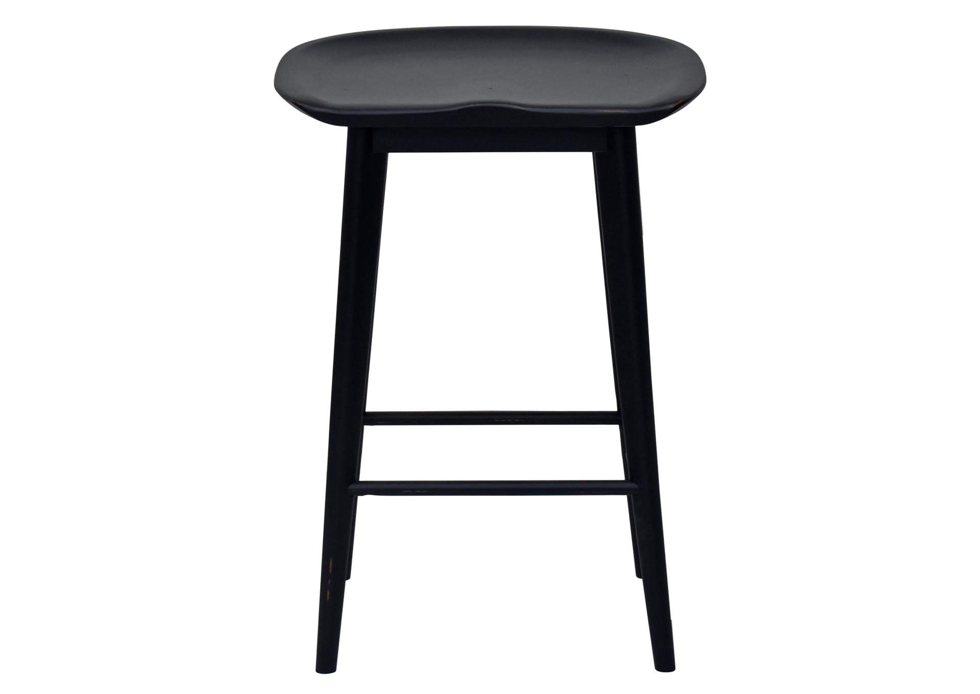 Hilton Black Counter Stool image 1