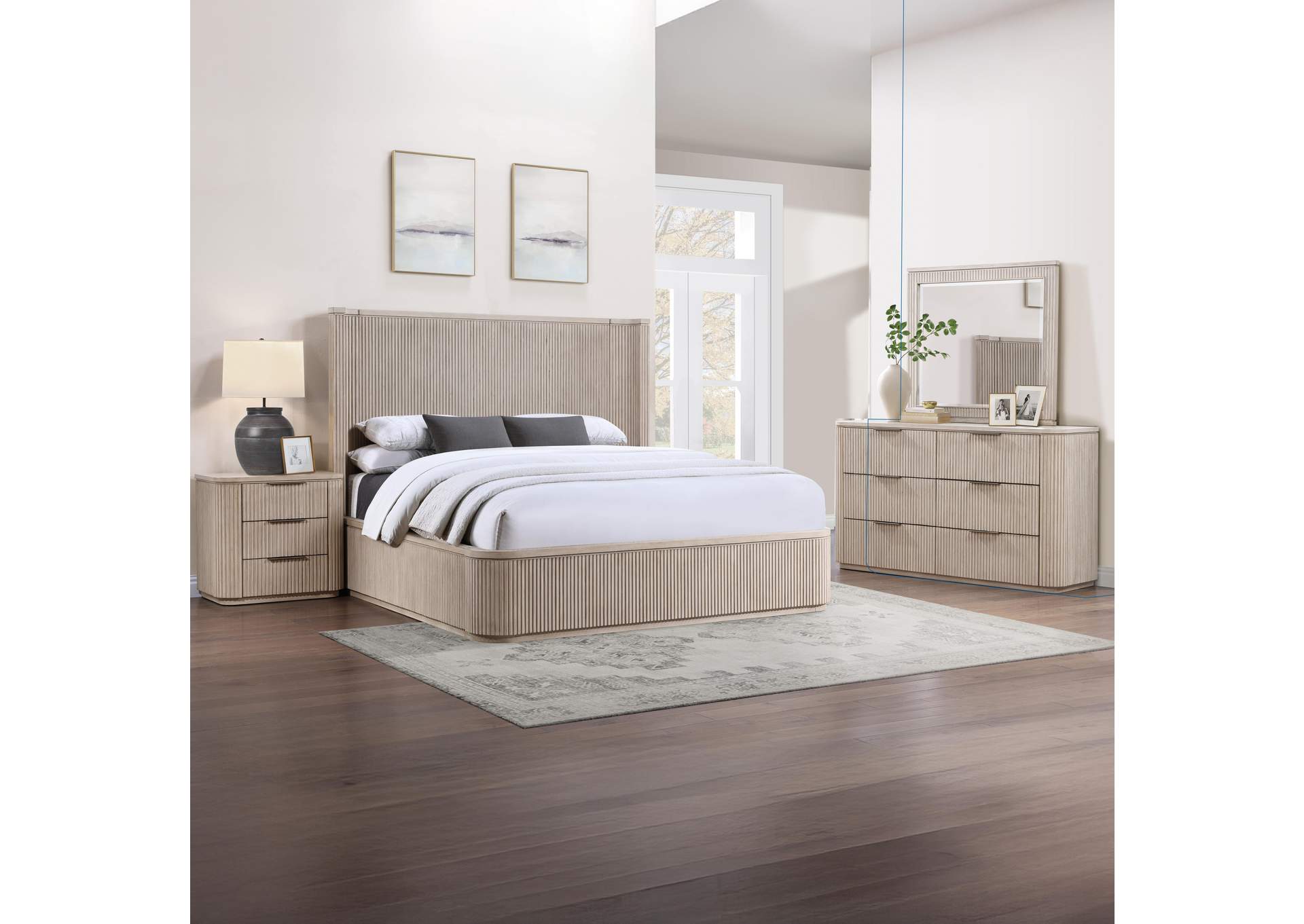Henry Sand King 4-Piece Bedroom Set image 1