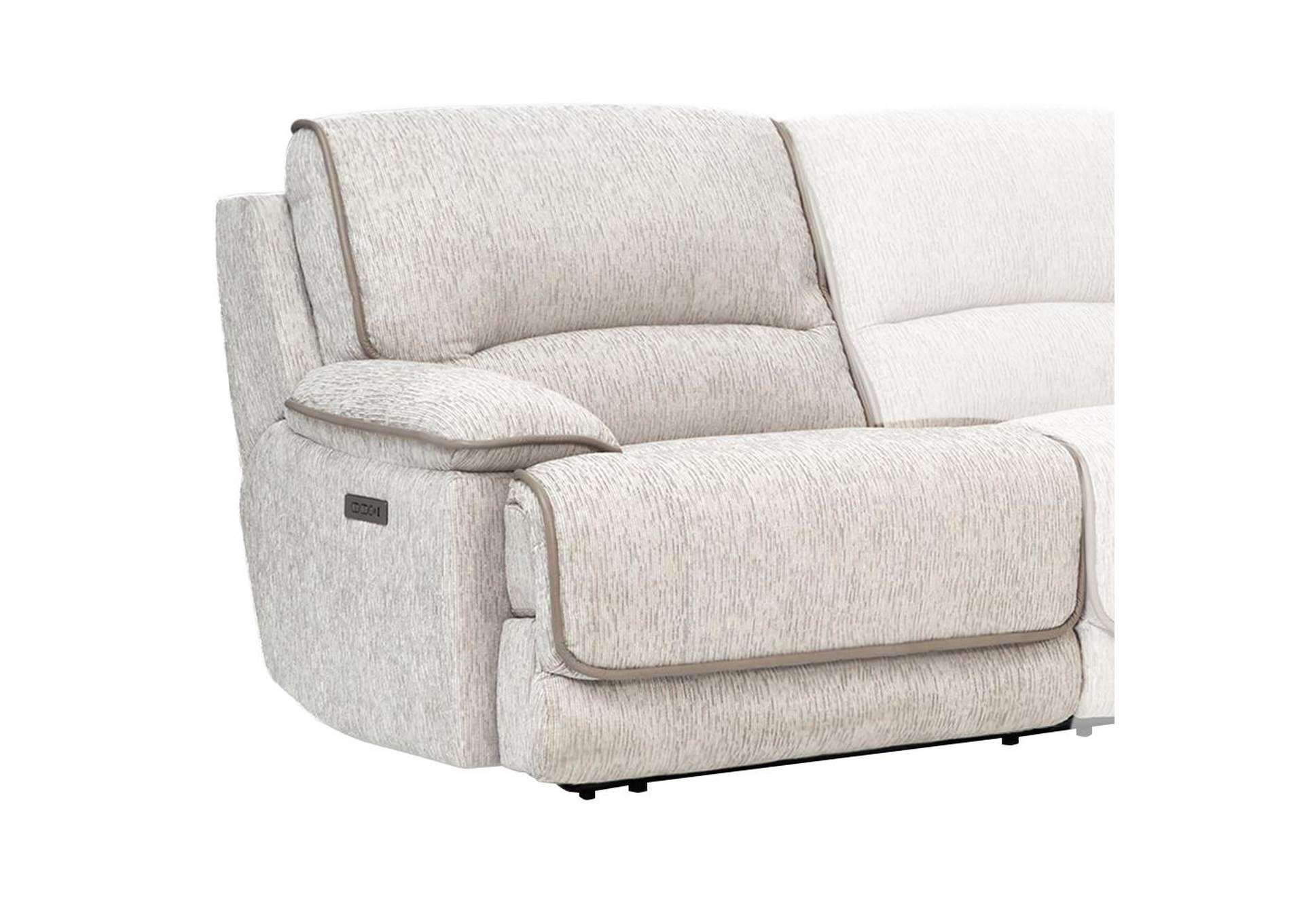 Olsen Dove Left-Arm-Facing Dual-Power Zero-Gravity Recliner image 1