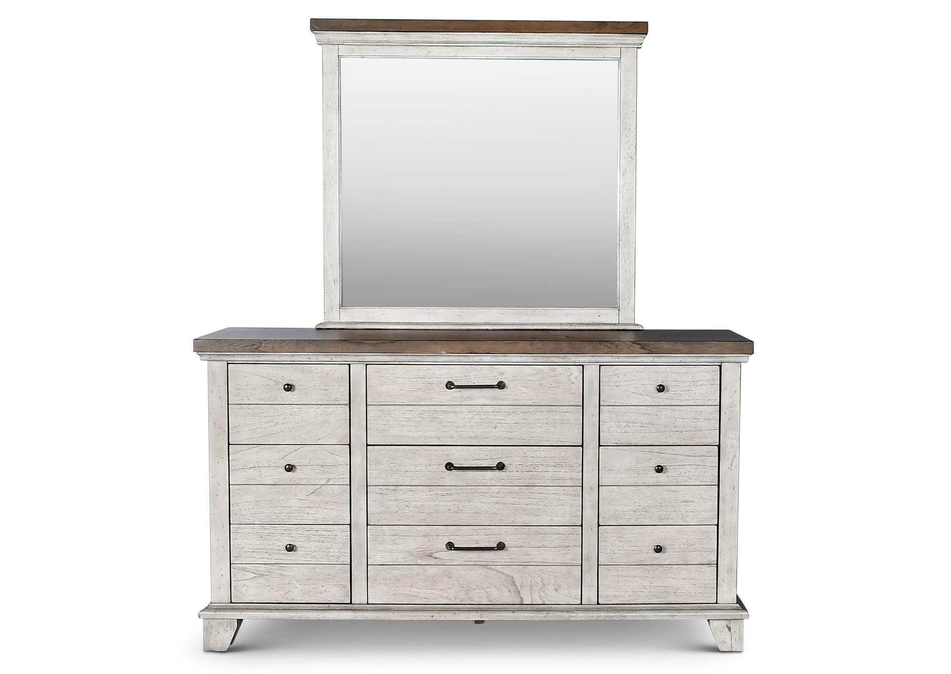 Bear Creek White 2-Piece Bedroom Set image 1