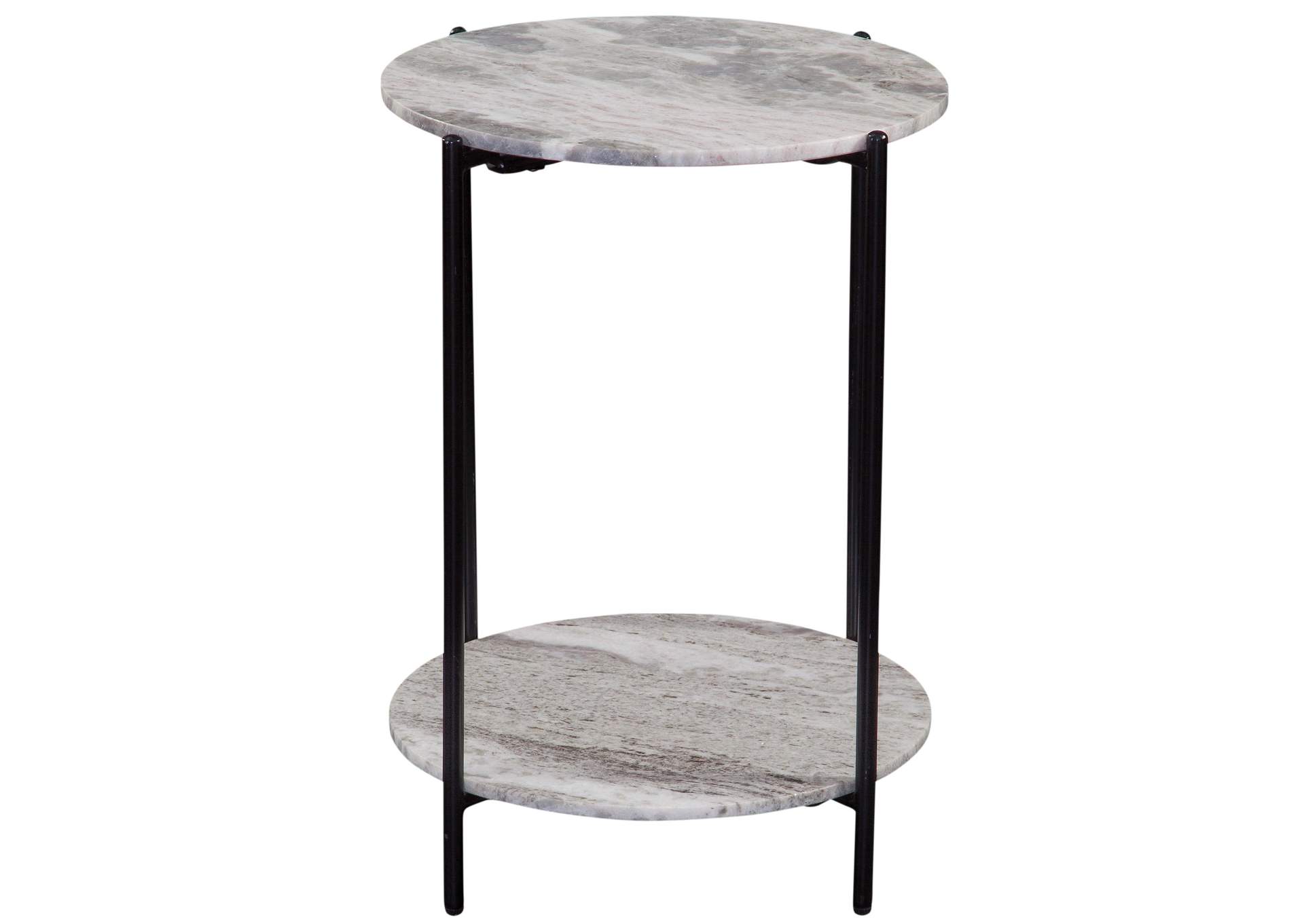 Coleen Sanwar Green Marble Round End Table image 1
