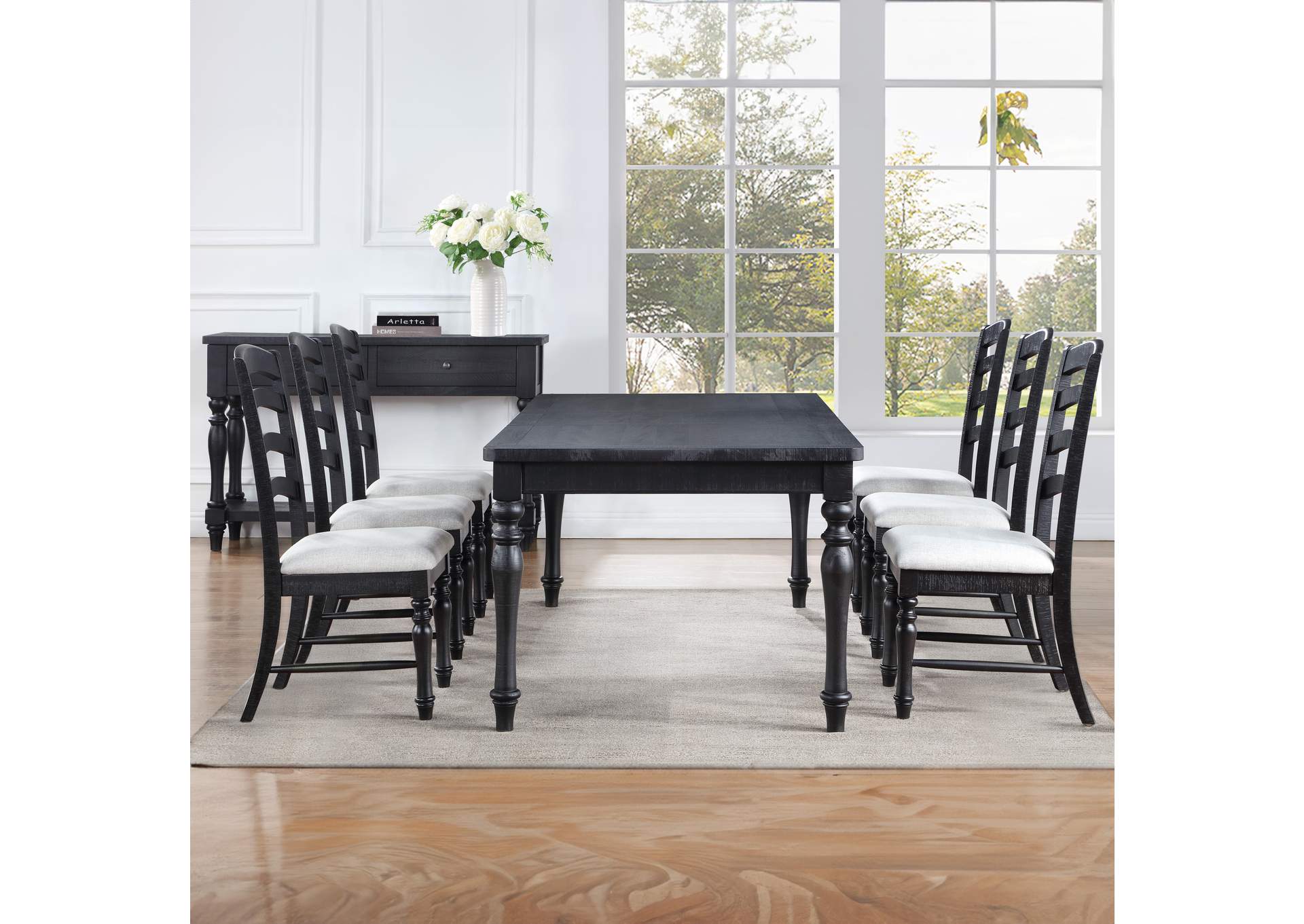 Odessa 7-Piece Dining Set - Table and 6 Side Chairs image 1