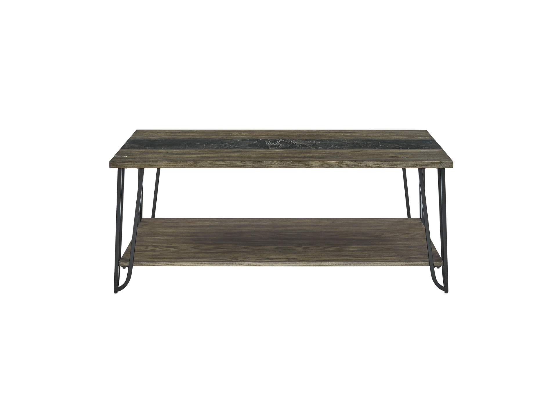 Harper Cocktail Table with Sintered Stone Inlay image 1