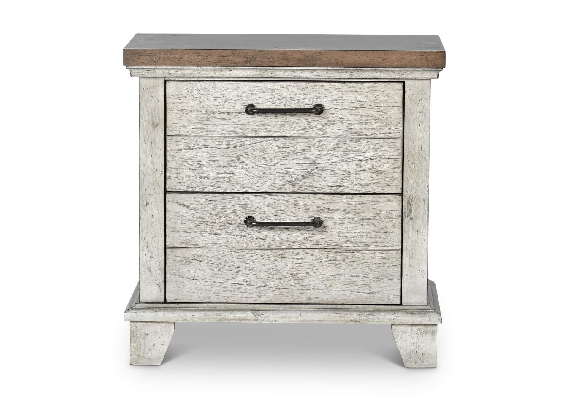 Bear Creek White Nightstand image 1