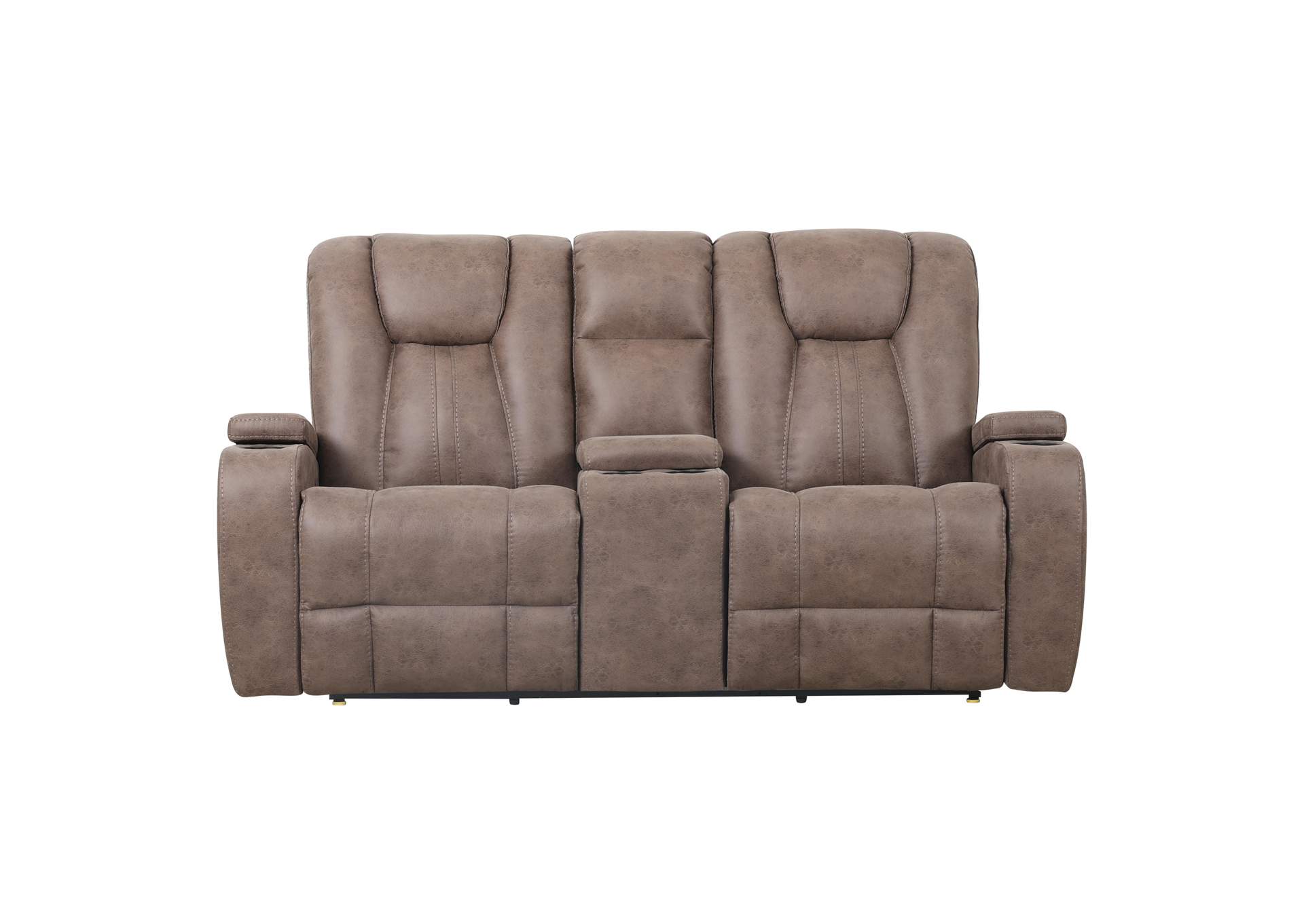 Marlow Sand Manual Recliner Loveseat image 1