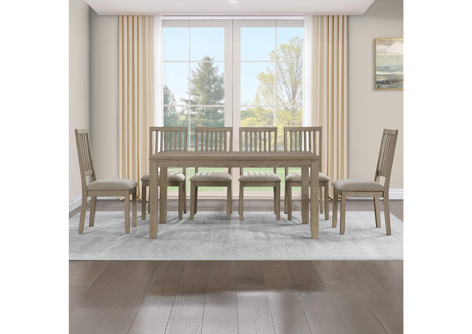 Yorktown Sand 7-Piece Dining Set image 1