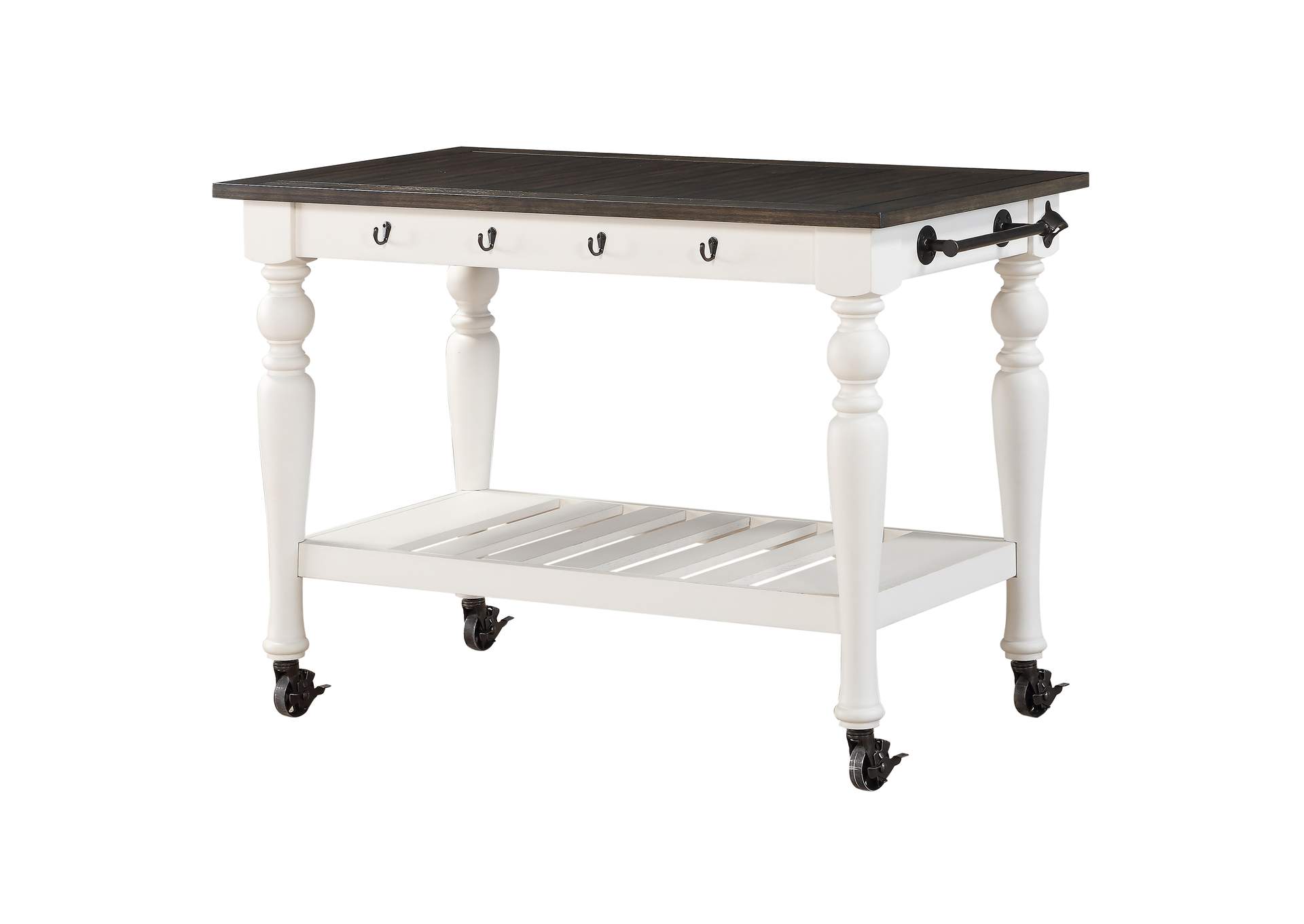 Joanna Two Tone Kitchen Cart image 1