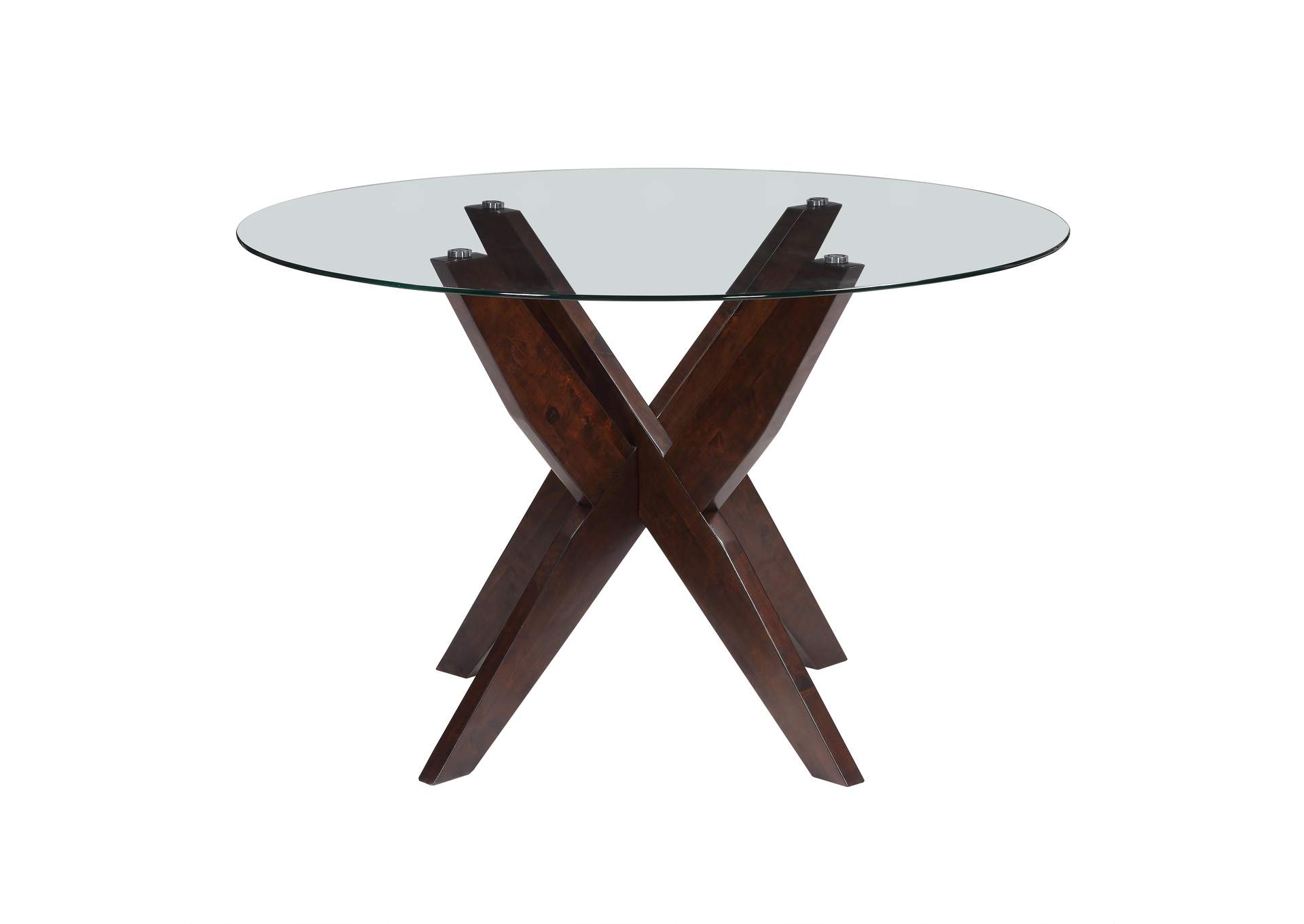 Amalie Brown Glass Dining Table image 1
