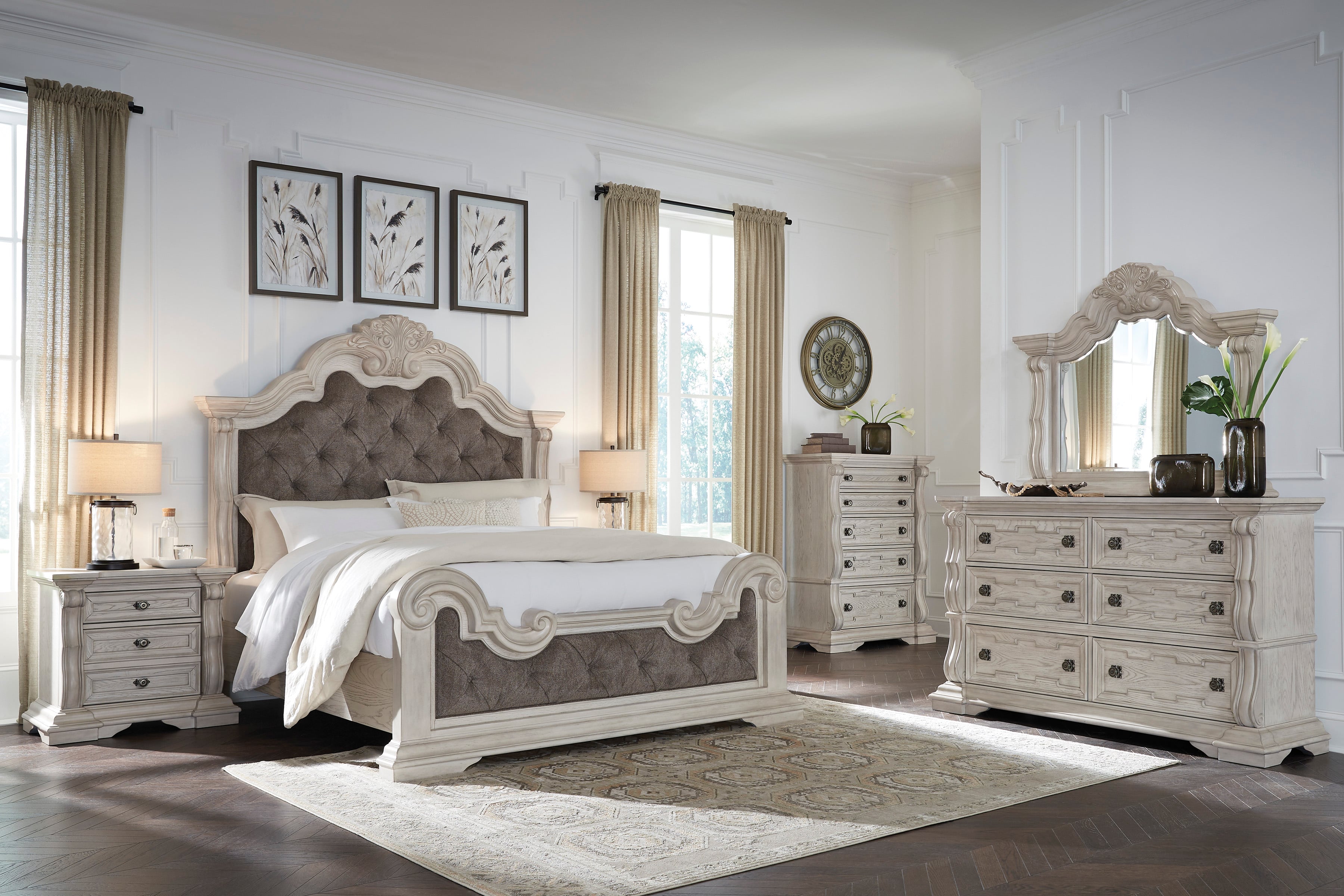 Bruchandi King Bed, Dresser, Mirror and Nightstand image 1