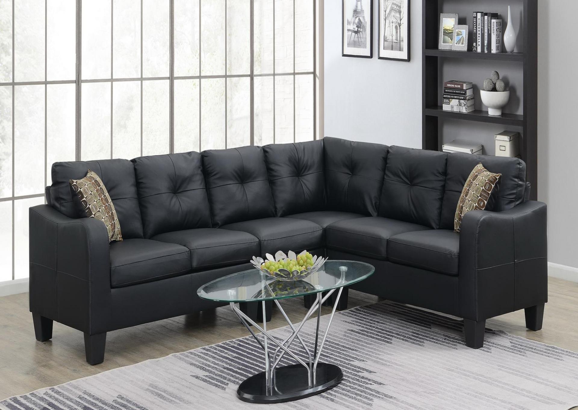 BLACK 4 PC SECTIONAL  image 1