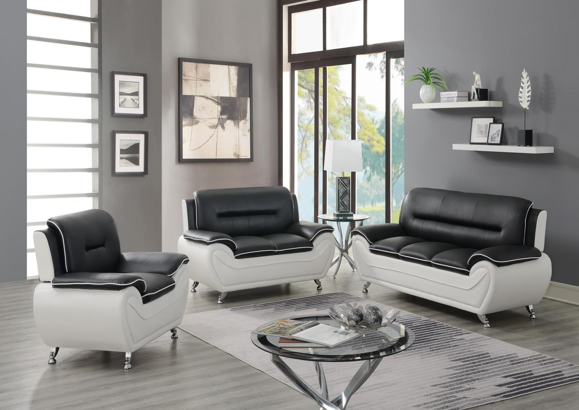 BLACK PU CHAIR image 1