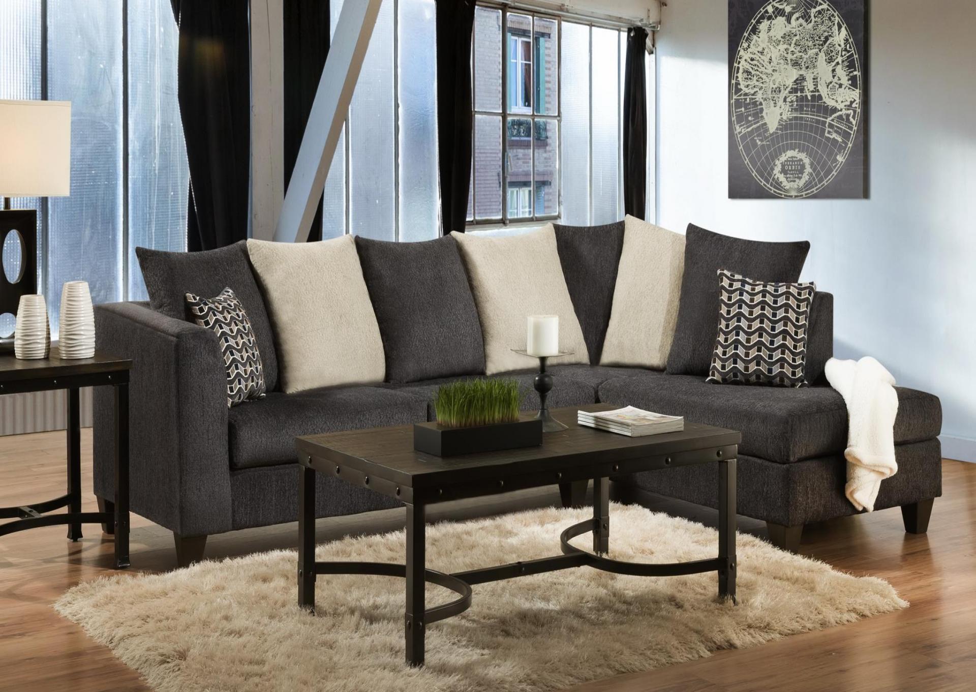 GRAY 2 PC SECTIONAL  image 1