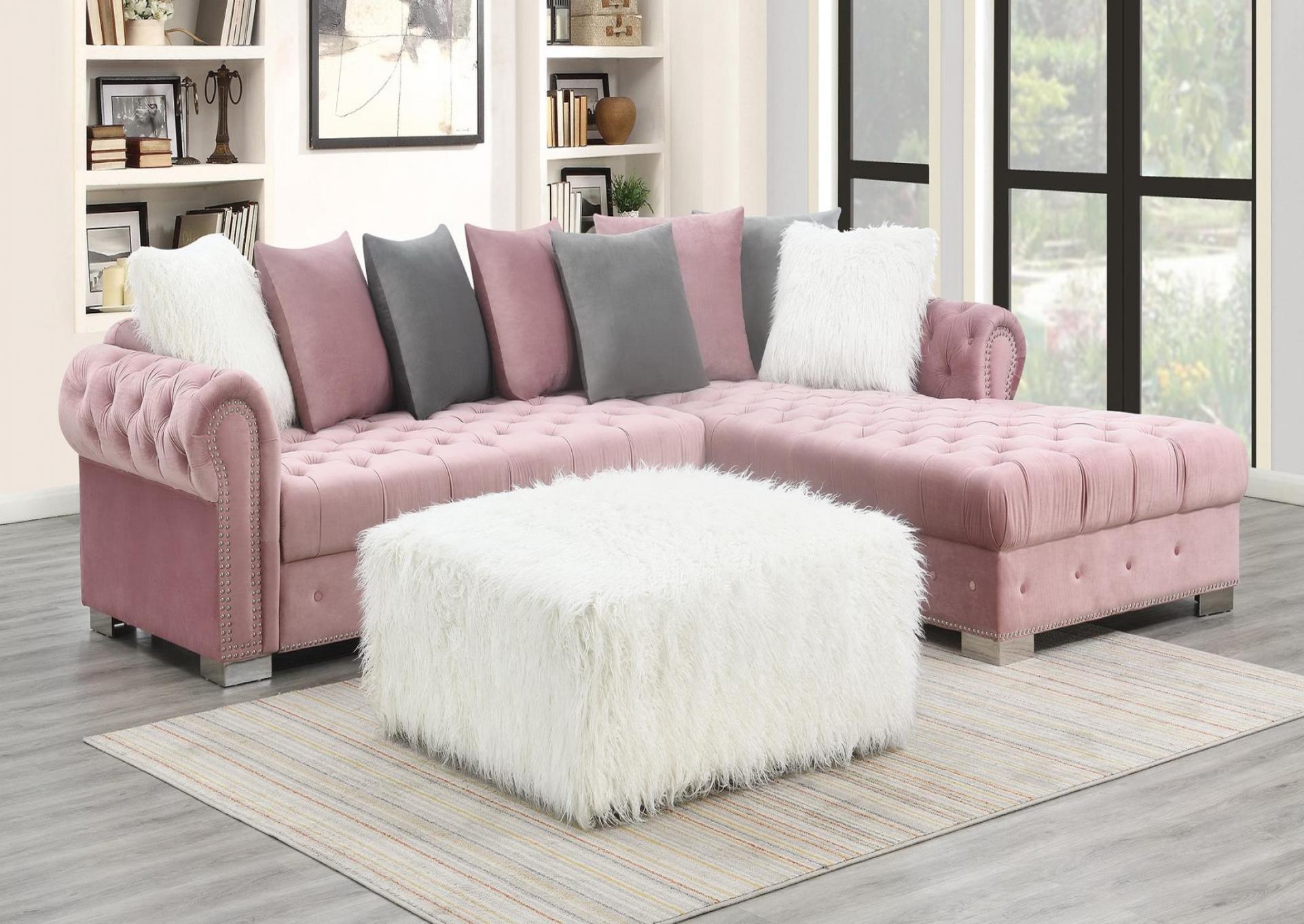 	PINK 2 PC SECTIONAL image 1