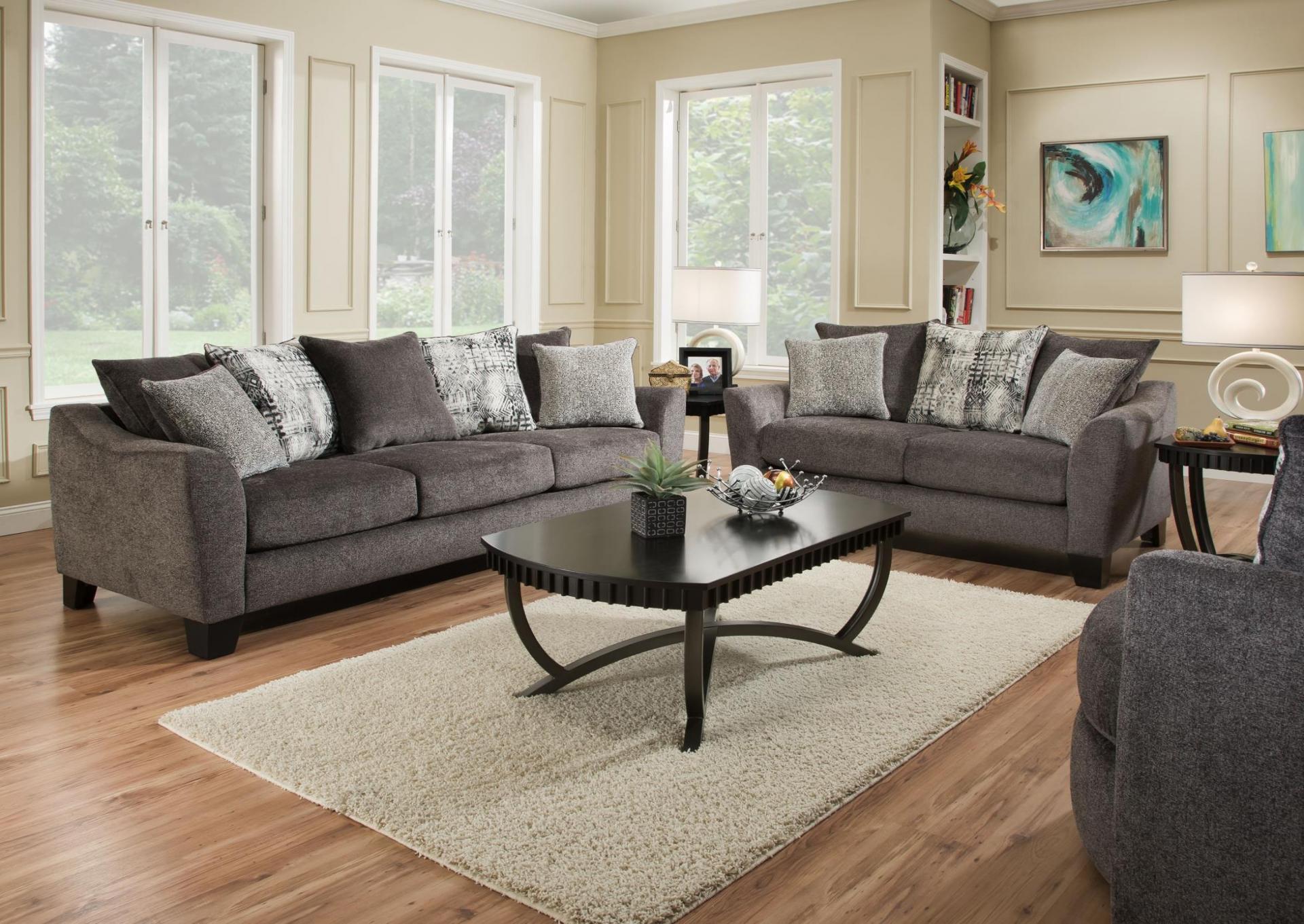 GRAY OTTOMAN image 1