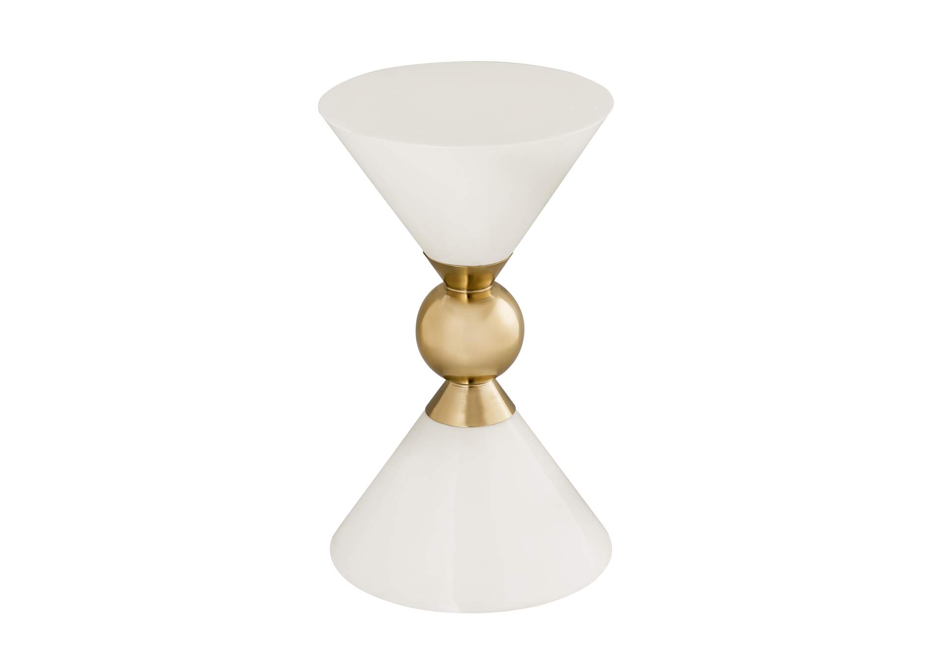 Balhi White Side Table image 1
