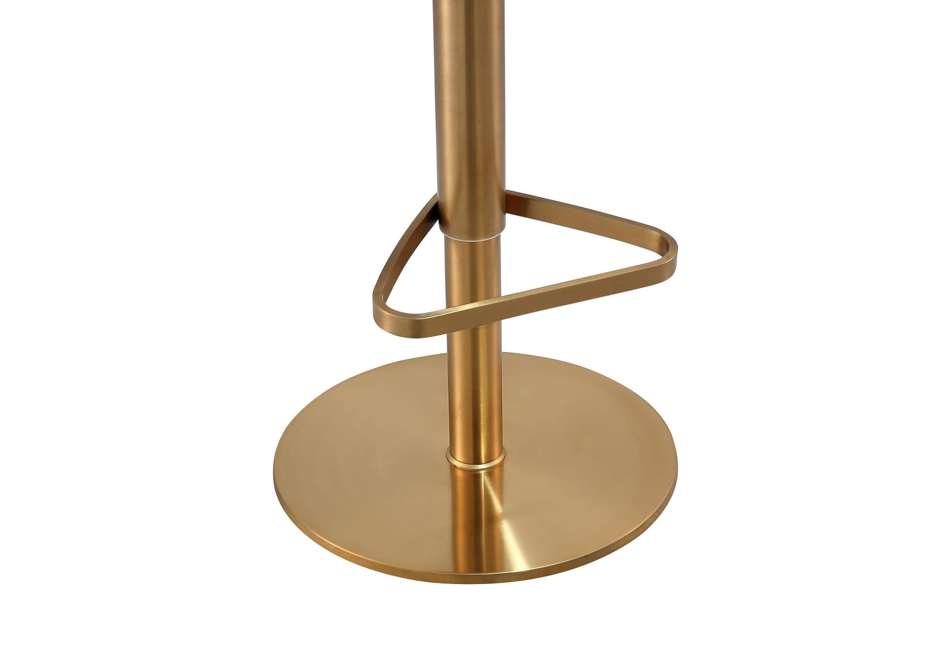 Astro Black Performance Vegan Leather and Gold Adjustable Stool image 8