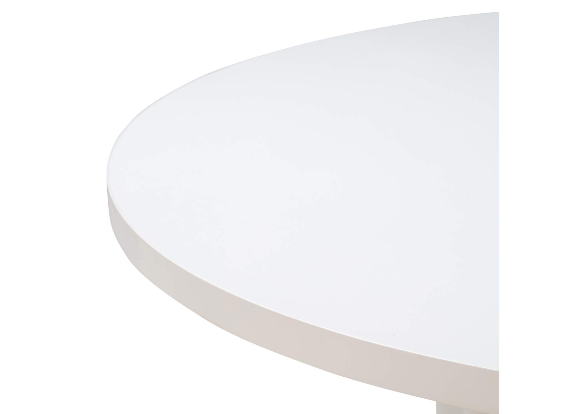 Kali 55 Inch White Round Dining Table image 9