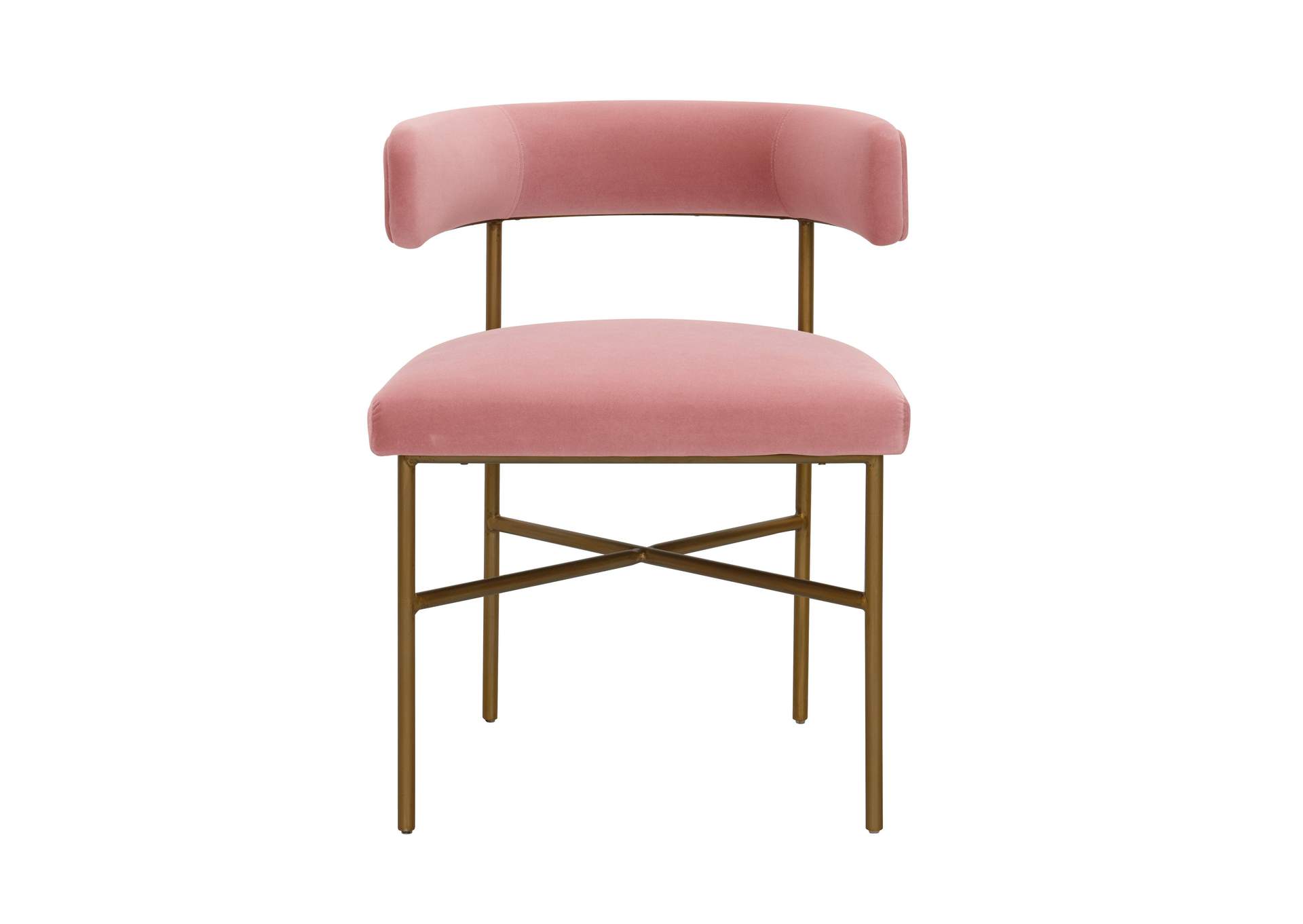 Kim Velvet Chair in Blush image 4