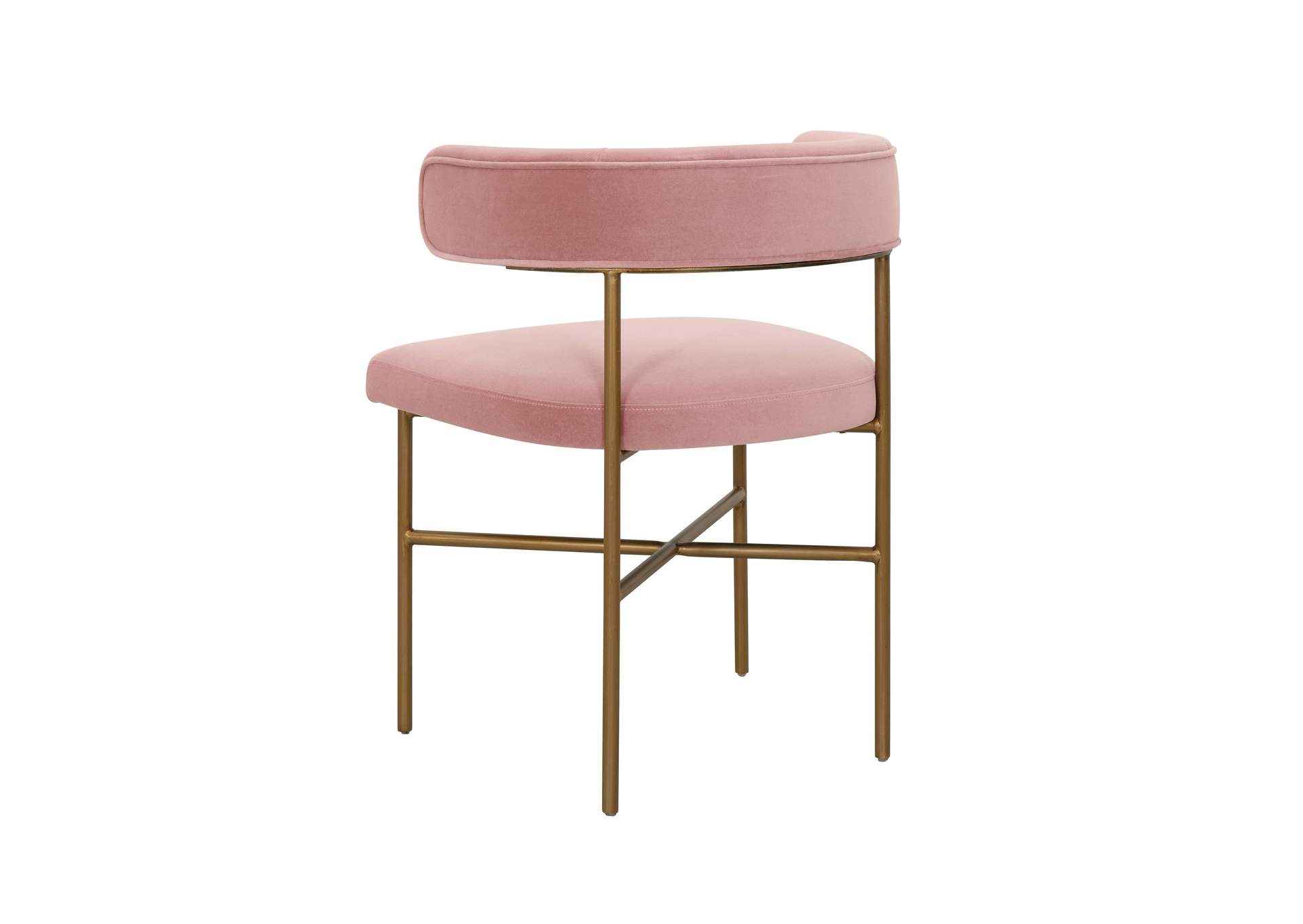 Kim Velvet Chair in Blush image 5