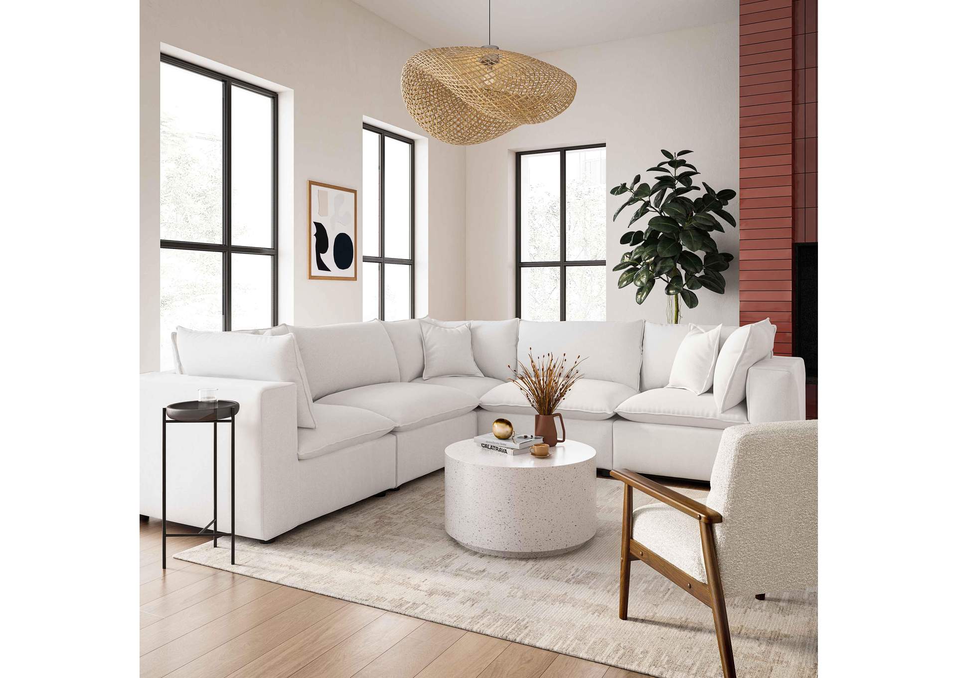 Cali Pearl Performance Fabric Modular L - Sectional image 3