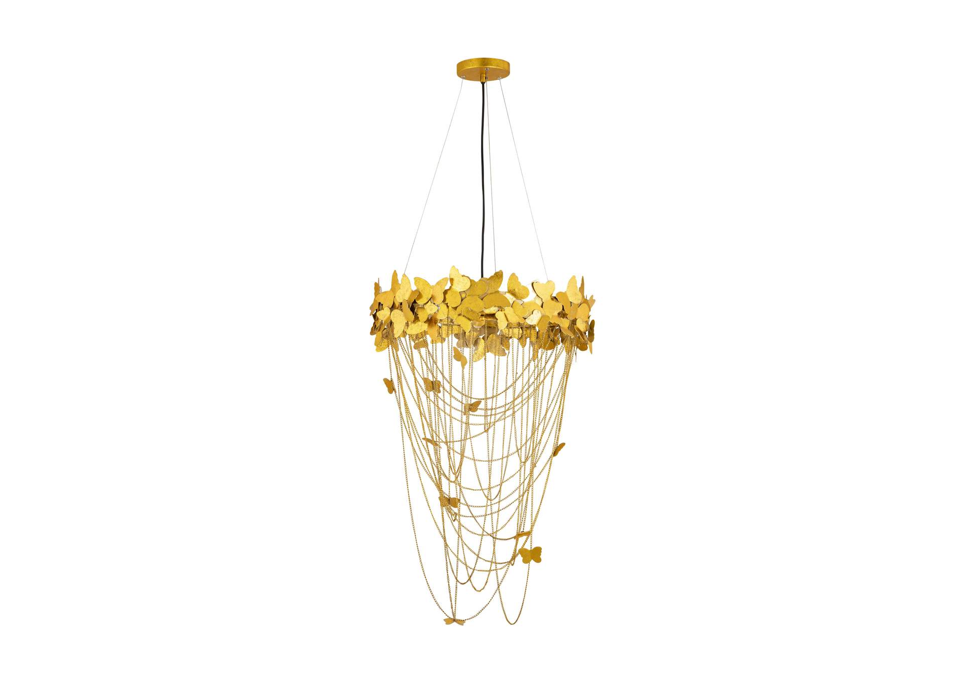 Butterfly Gold Chandelier image 1