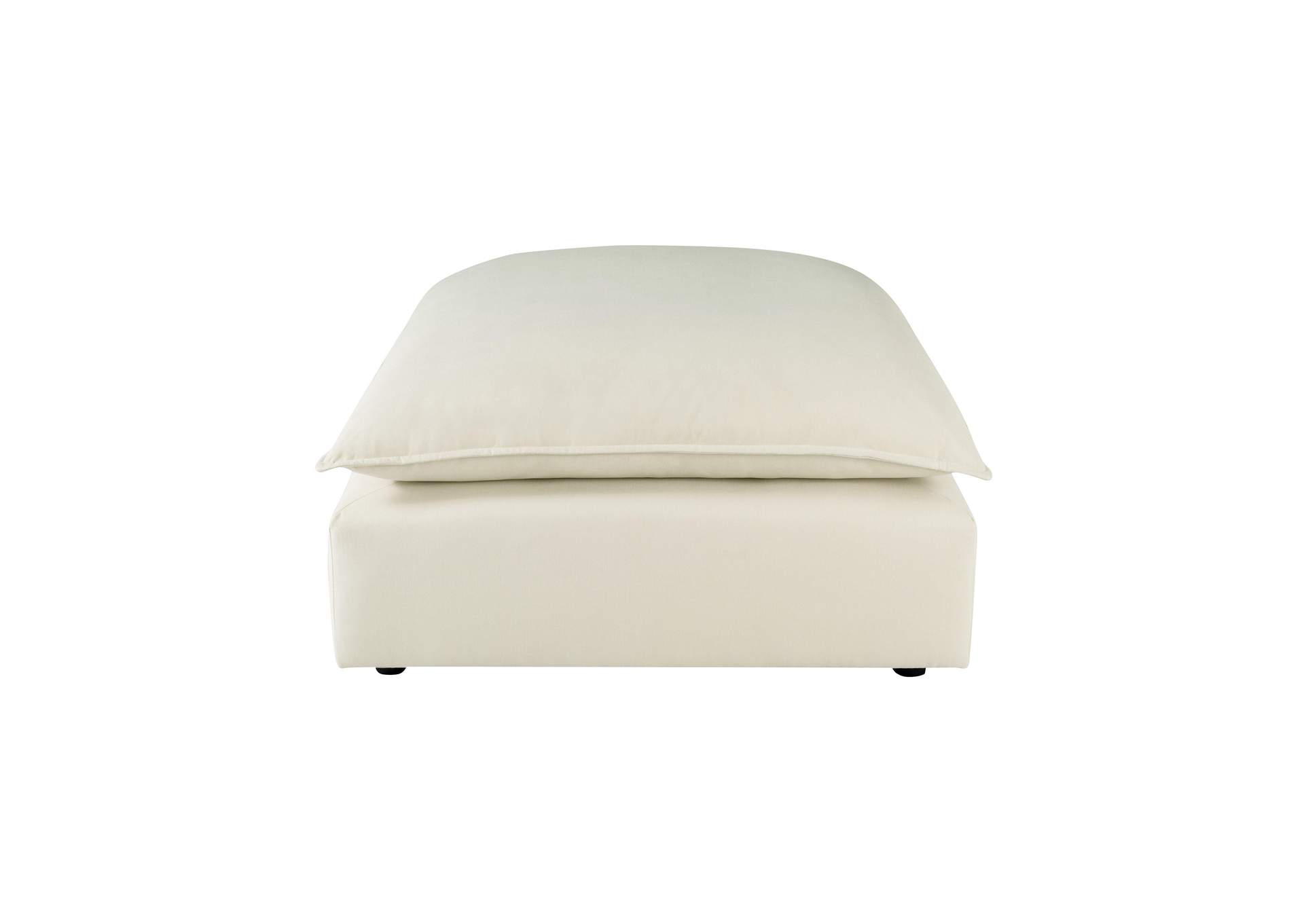 Cali Natural Performance Fabric Ottoman image 4