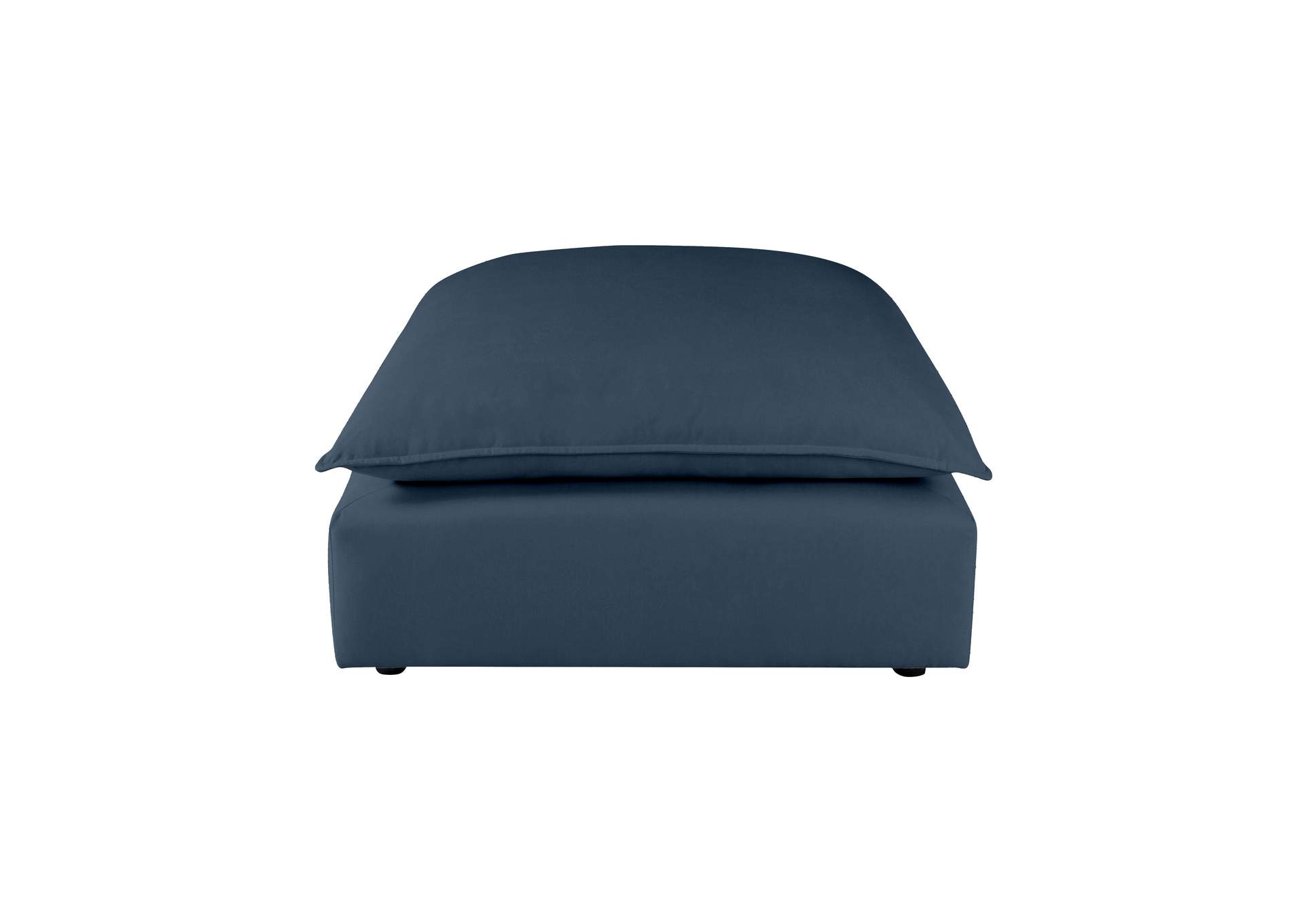 Cali Navy Performance Fabric Ottoman image 4