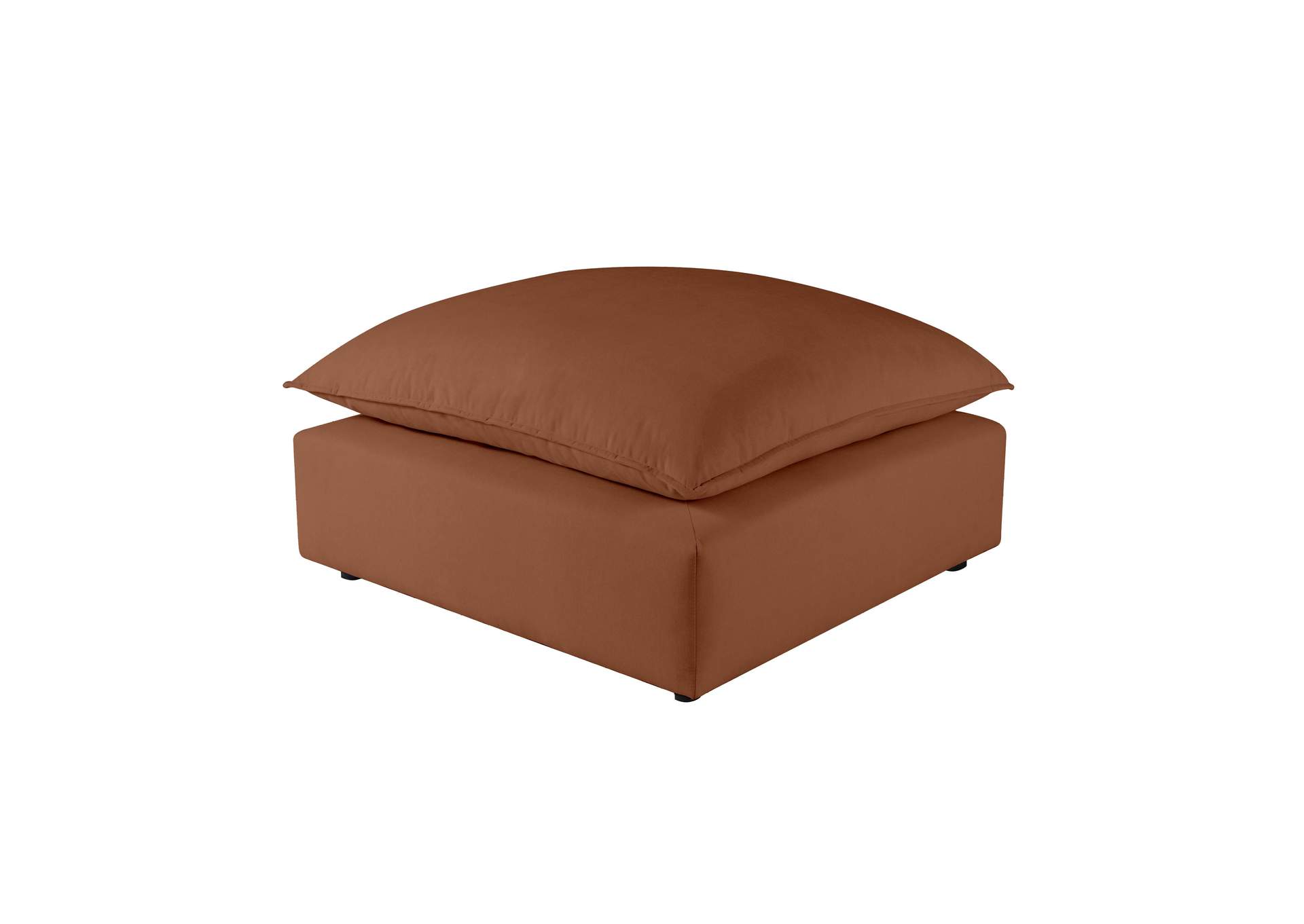 Cali Rust Performance Fabric Ottoman image 1