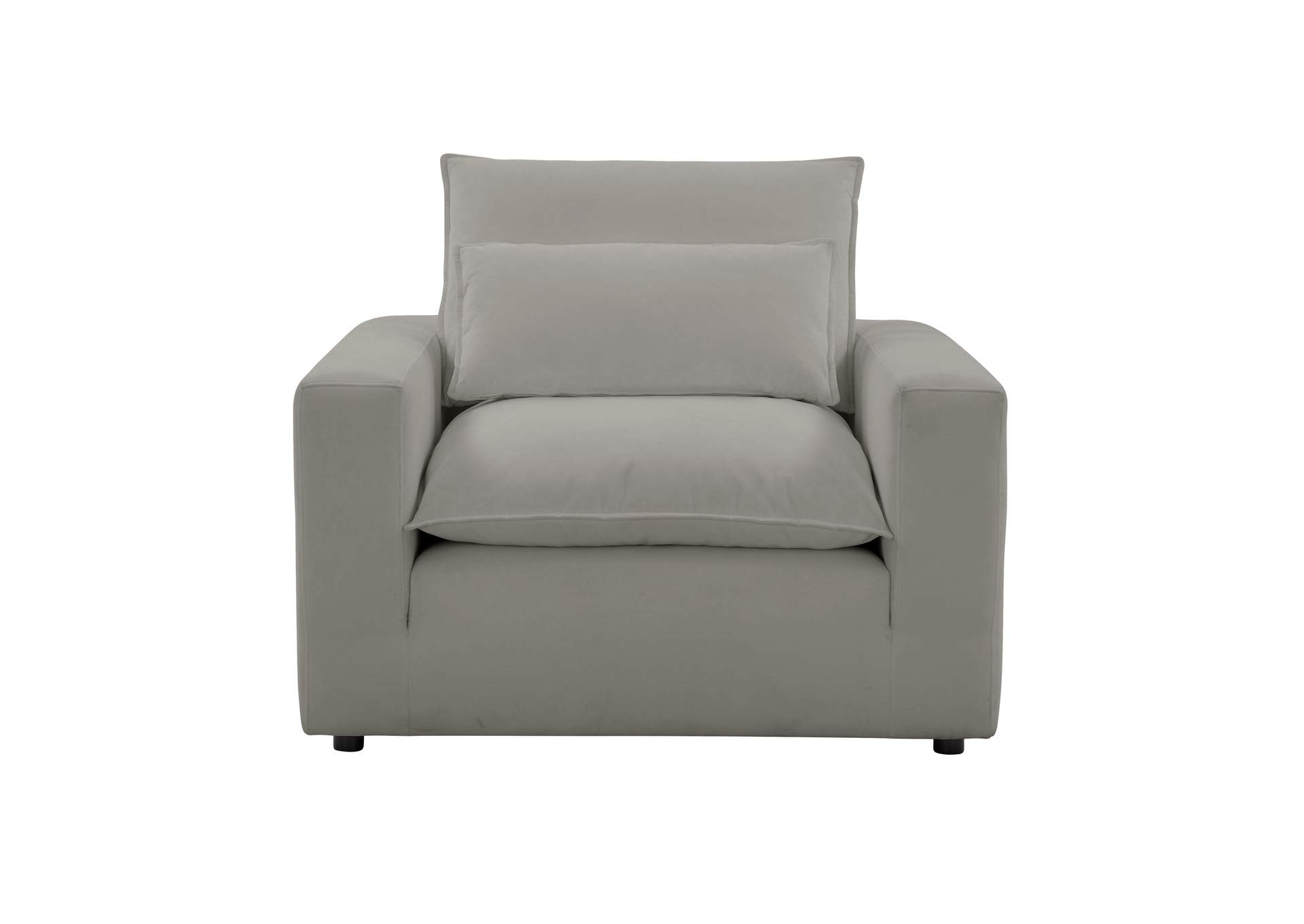 Cali Slate Performance Fabric Arm Chair image 3