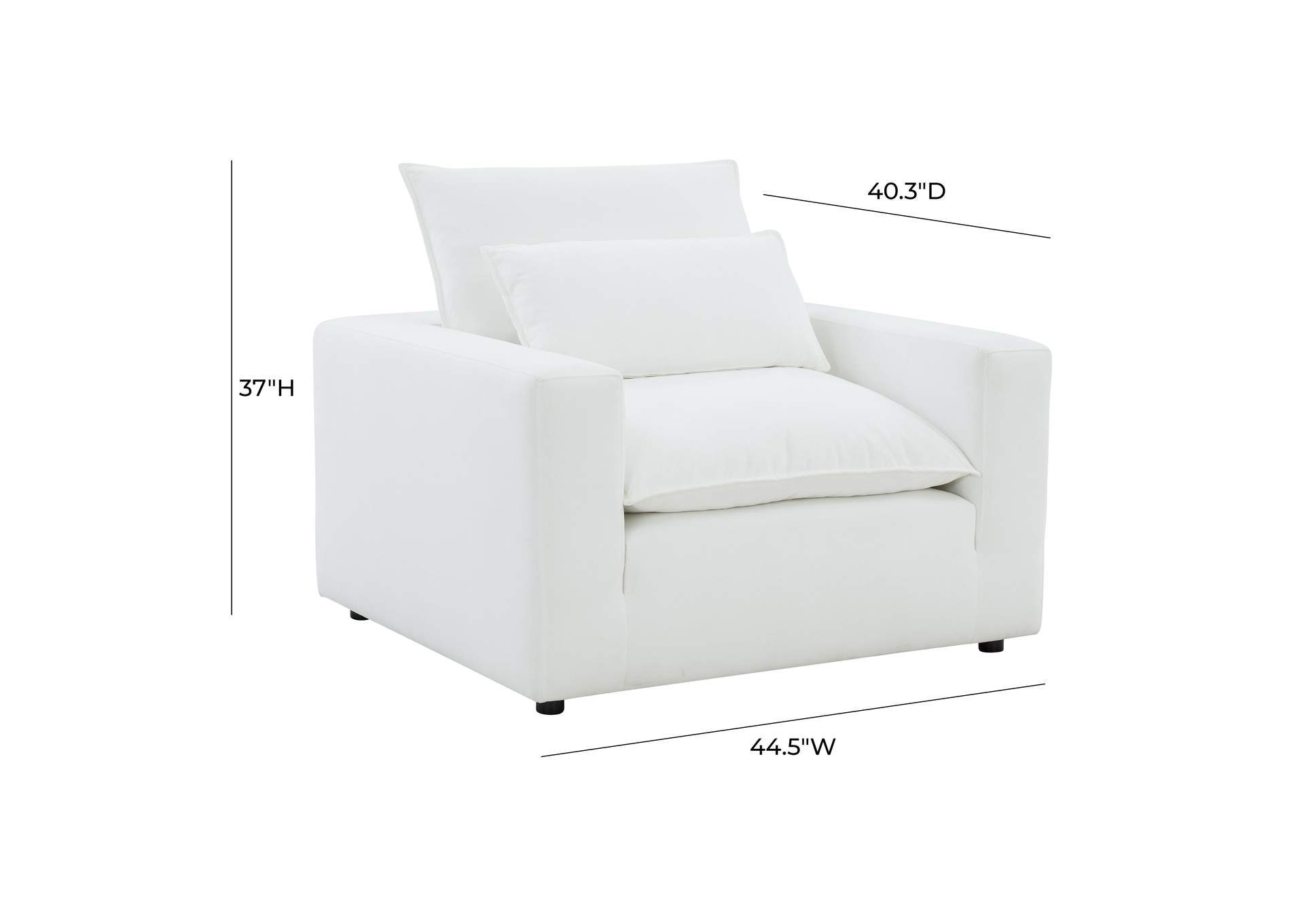 Cali Pearl Performance Fabric Arm Chair image 7