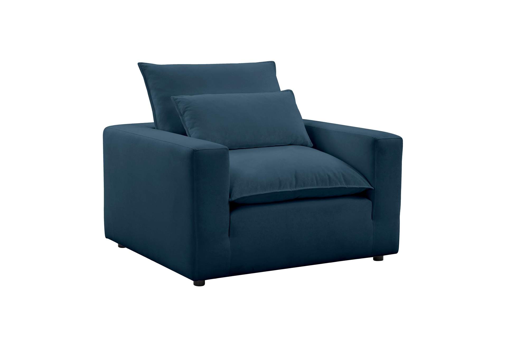 Cali Navy Performance Fabric Arm Chair image 1