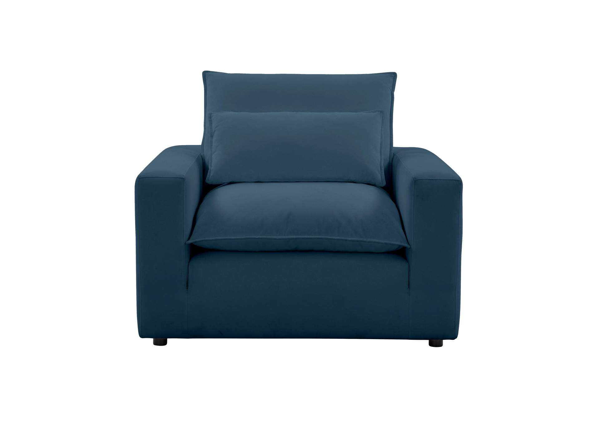 Cali Navy Performance Fabric Arm Chair image 4